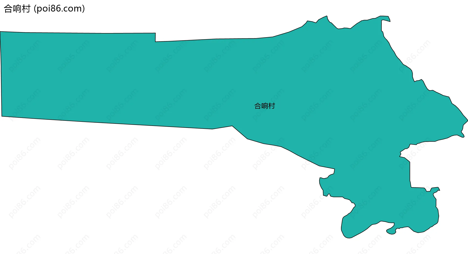 合响村边界地图
