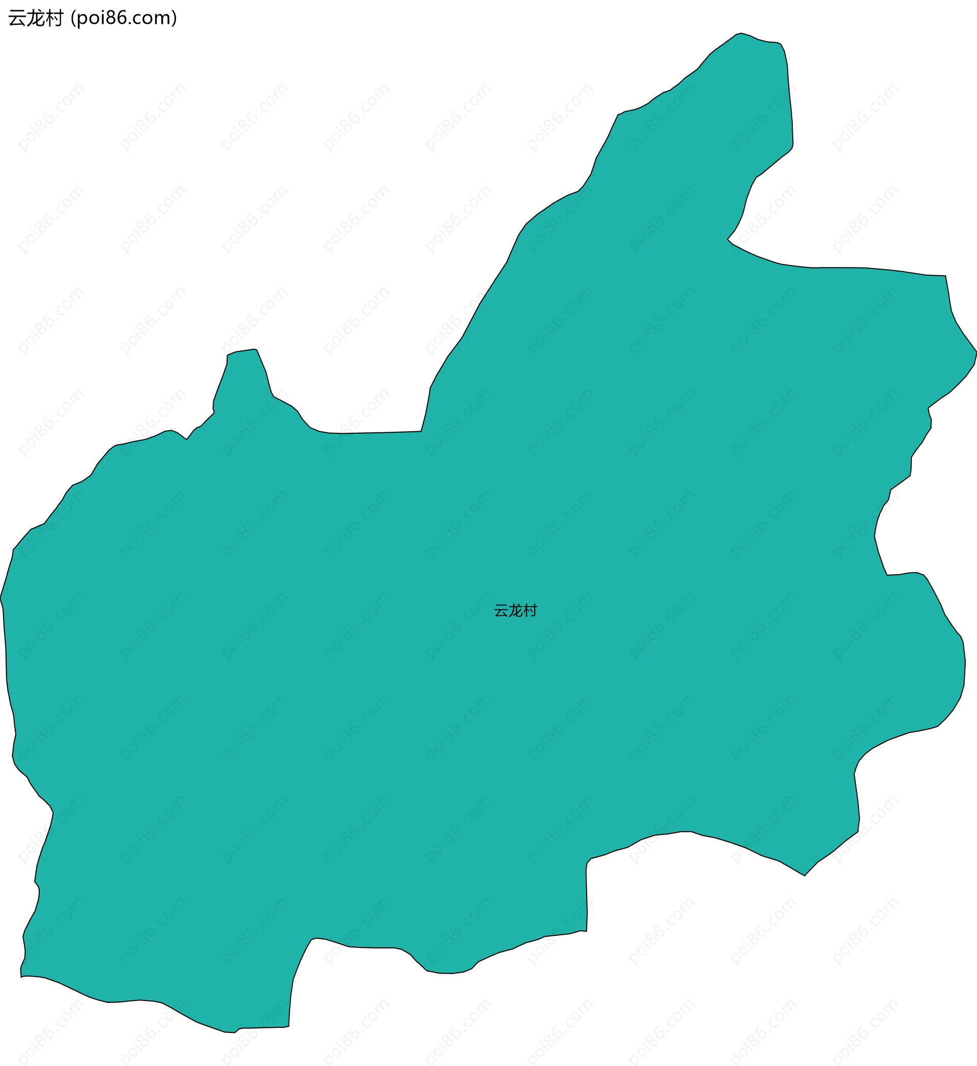云龙村边界地图