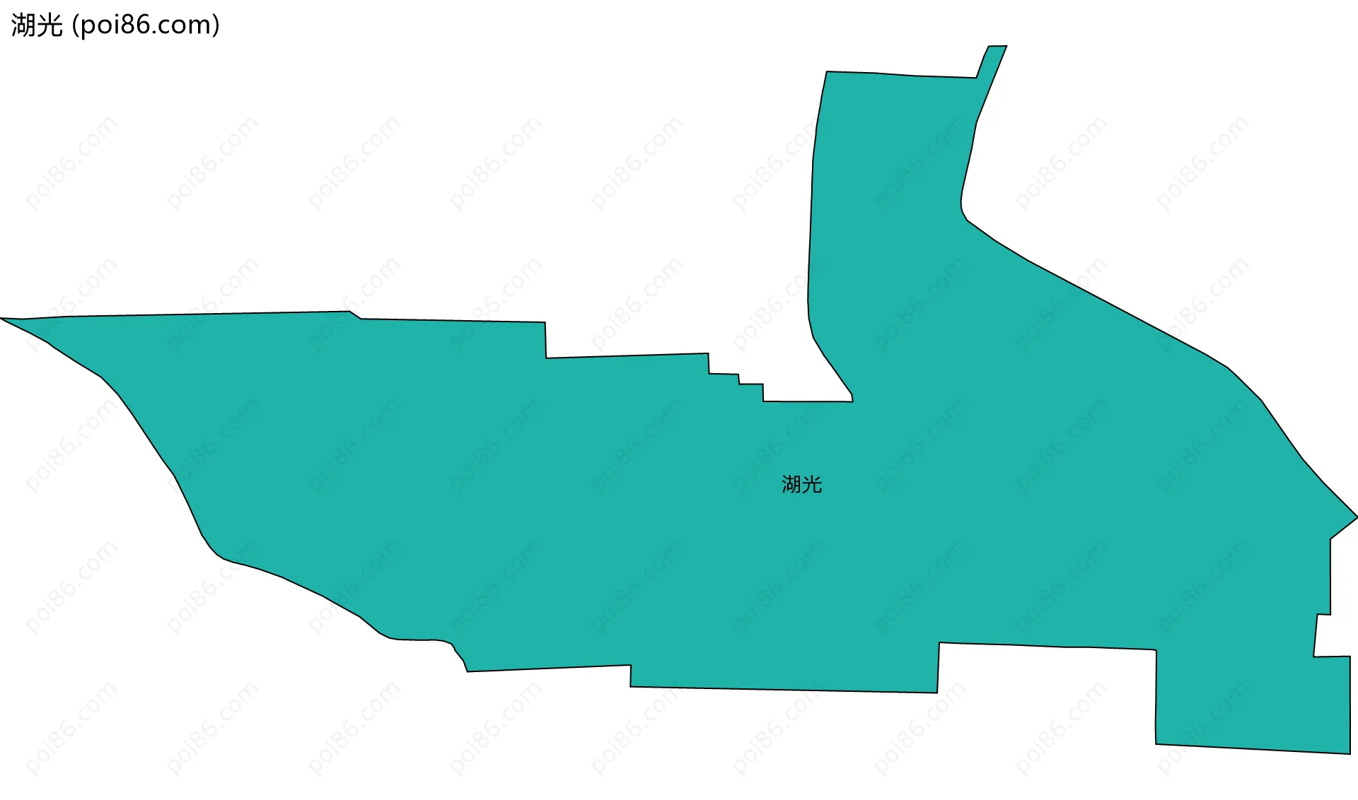 湖光边界地图