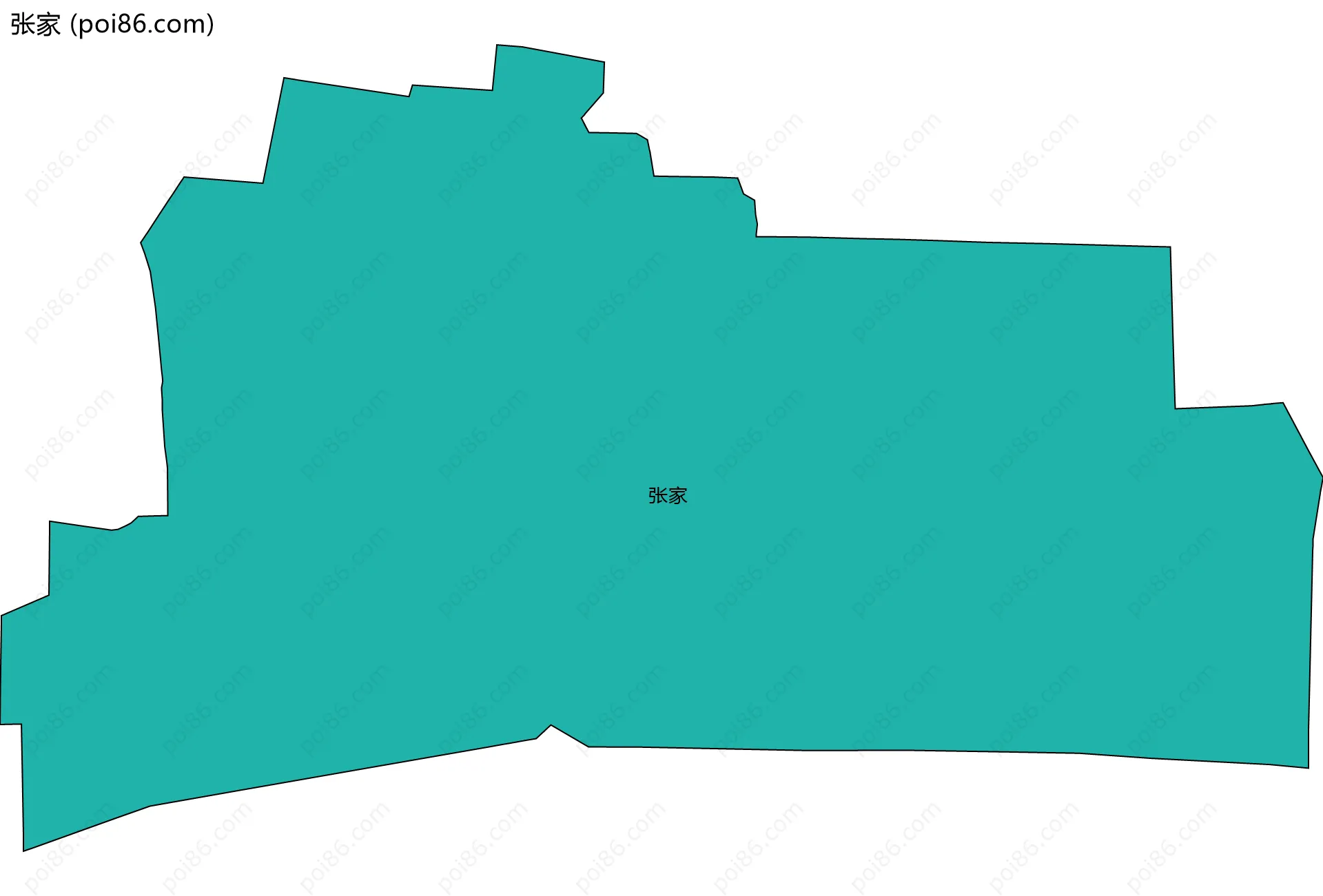 张家边界地图