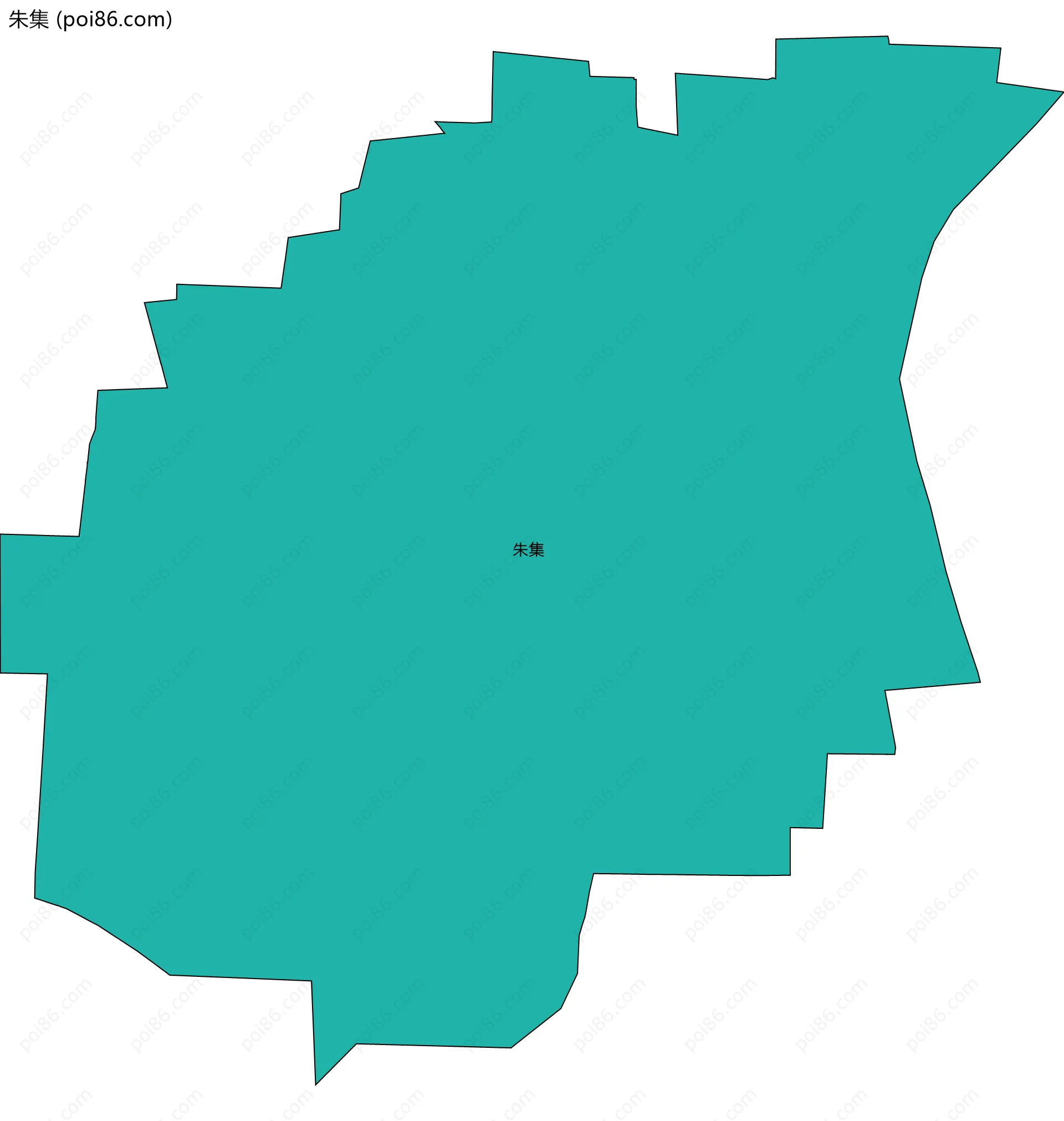 朱集边界地图