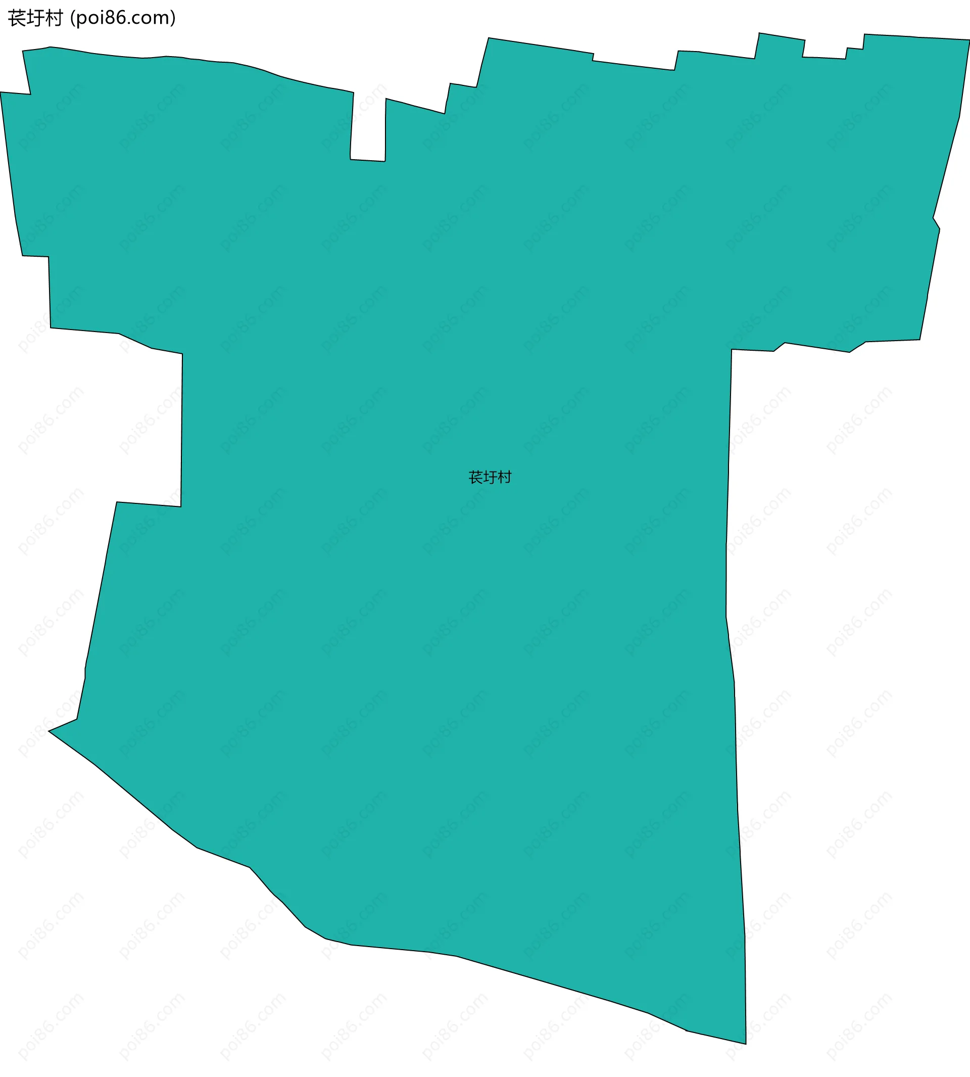 苌圩村边界地图