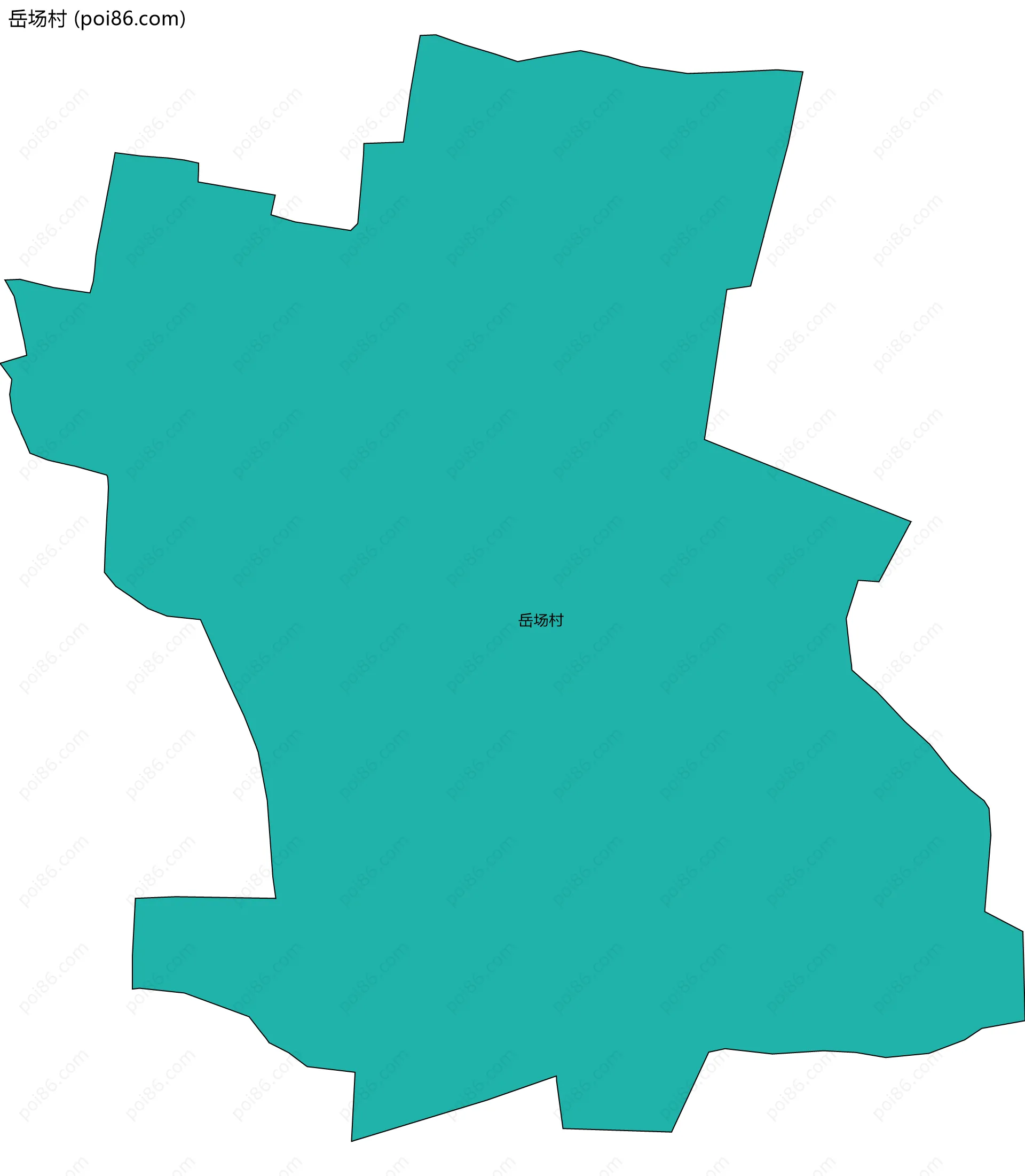 岳场村边界地图