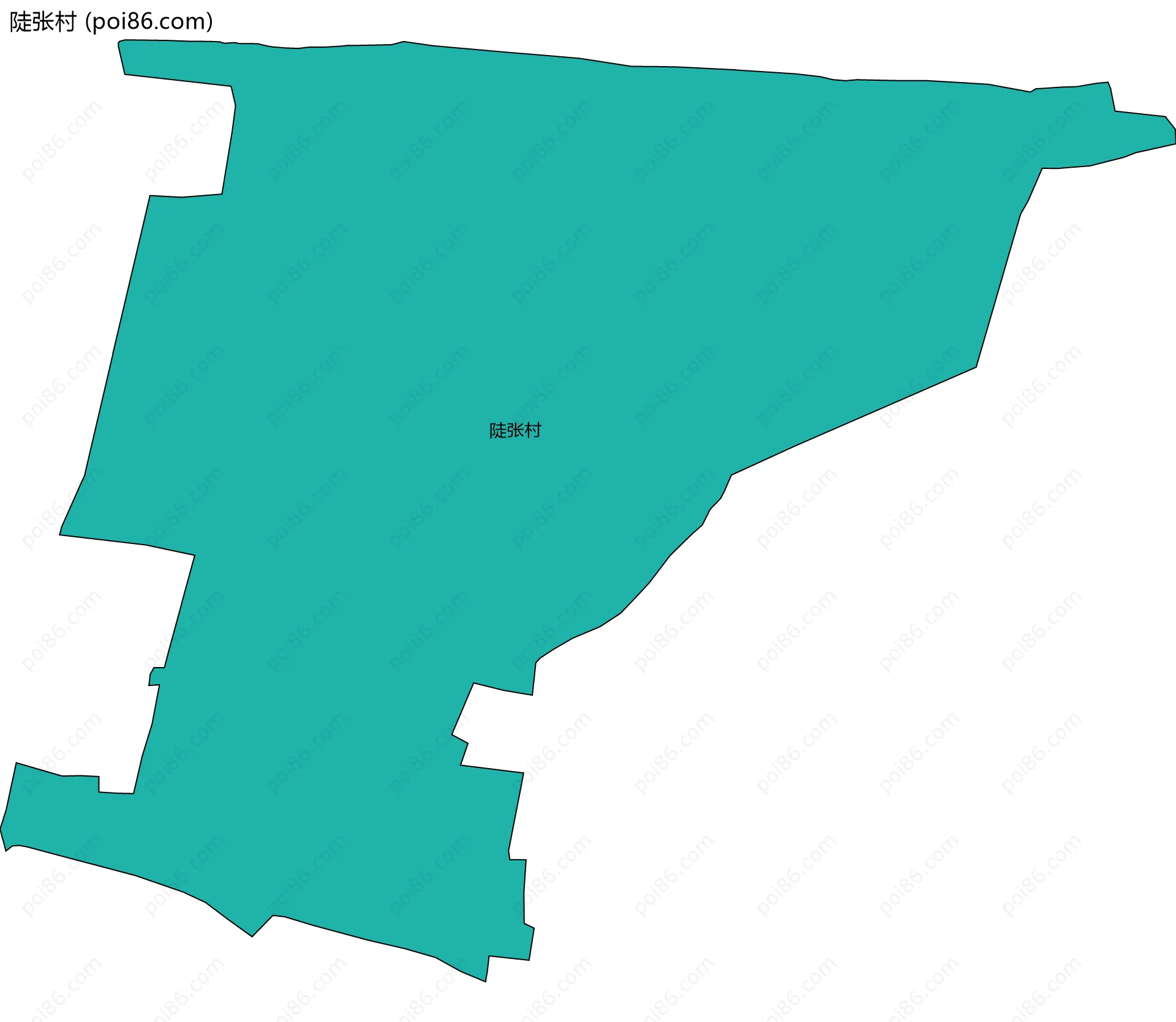 陡张村边界地图
