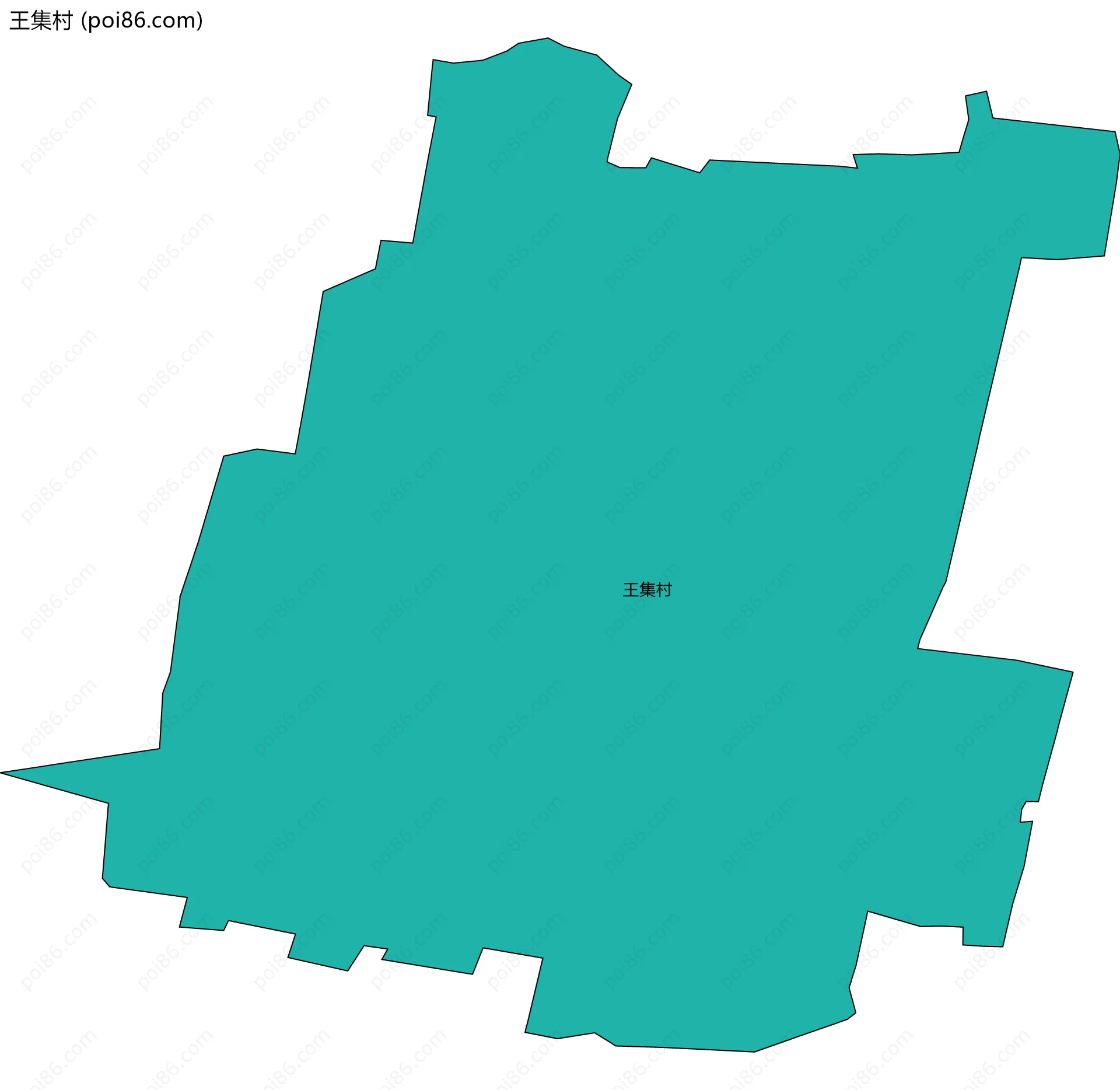 王集村边界地图