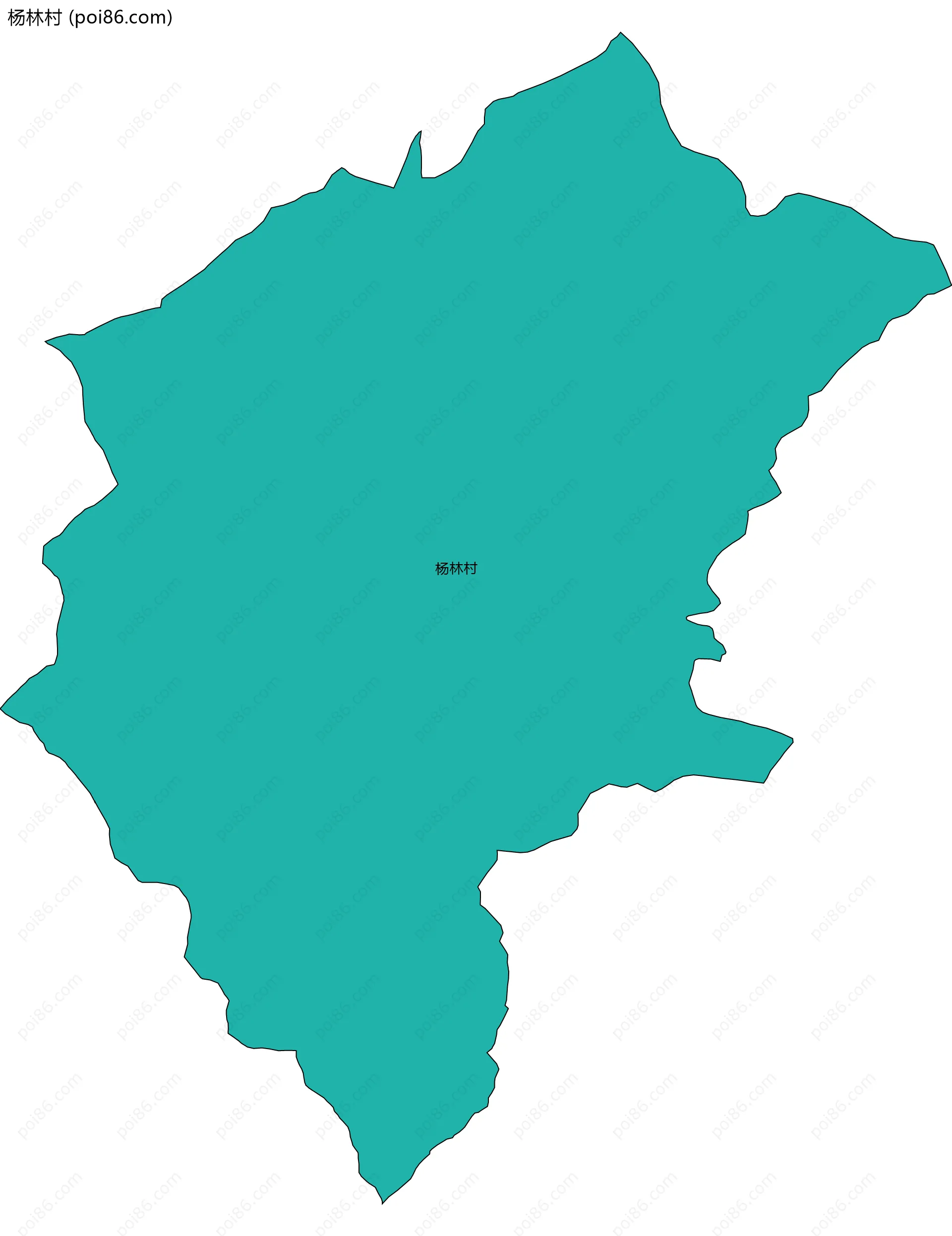 杨林村边界地图