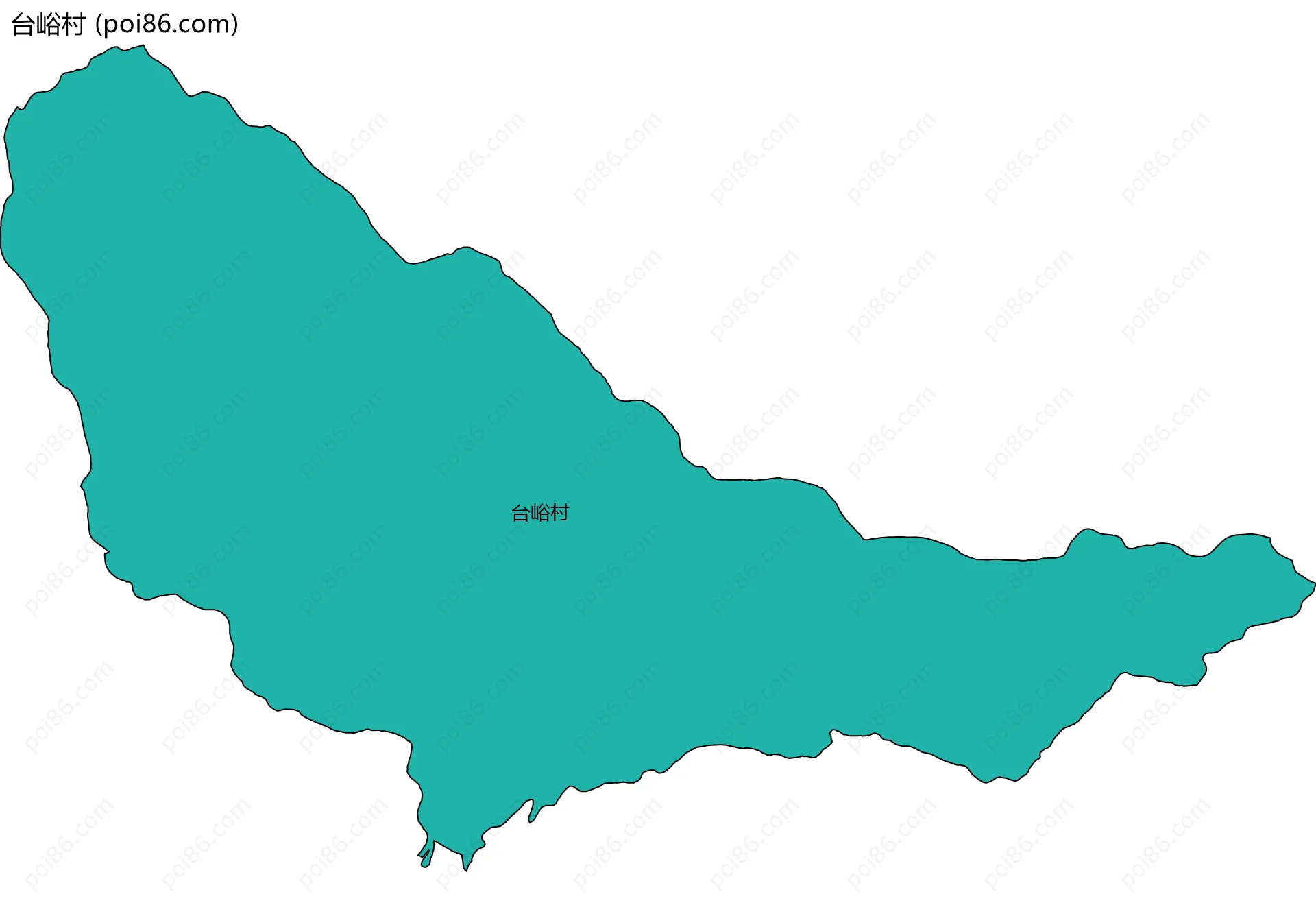 台峪村边界地图