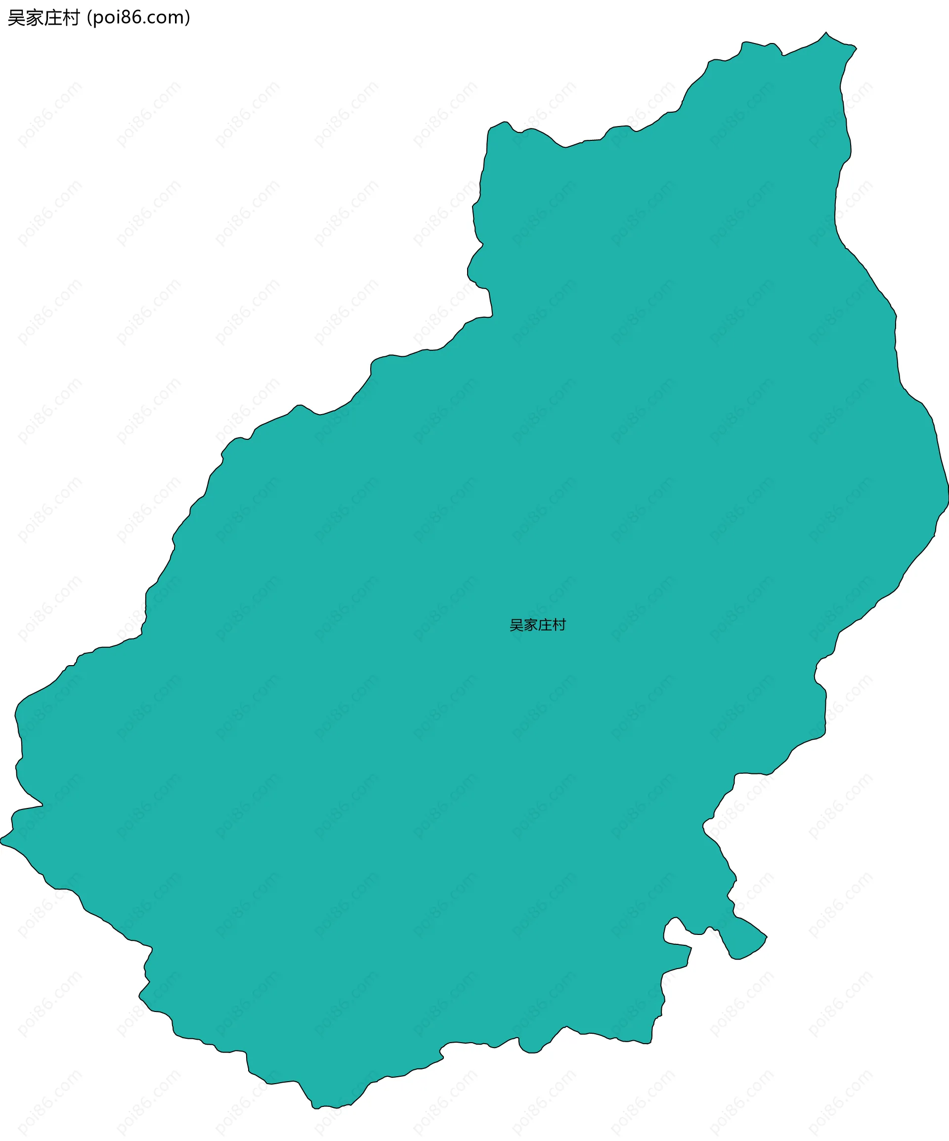 吴家庄村边界地图