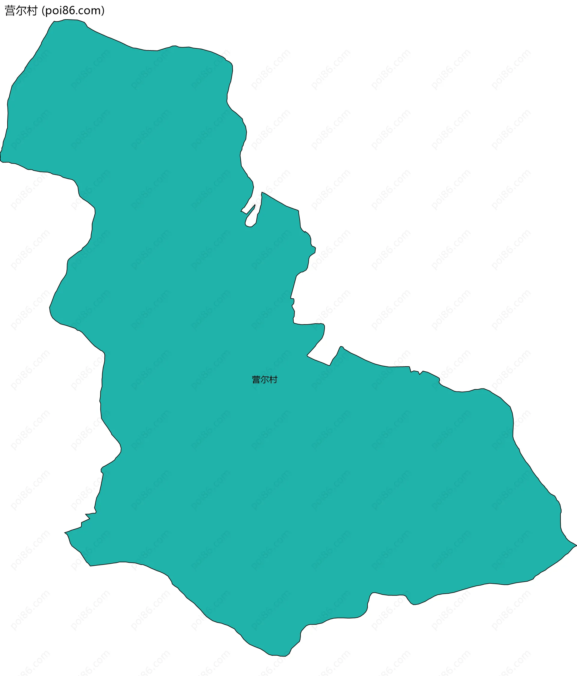 营尔村边界地图