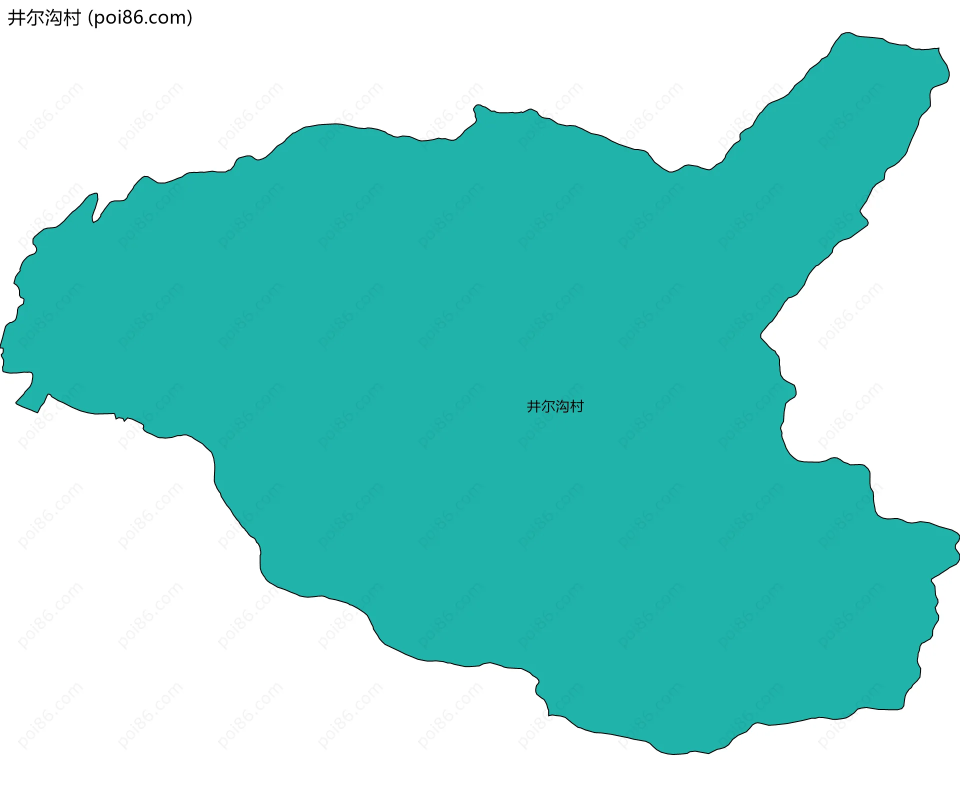 井尔沟村边界地图