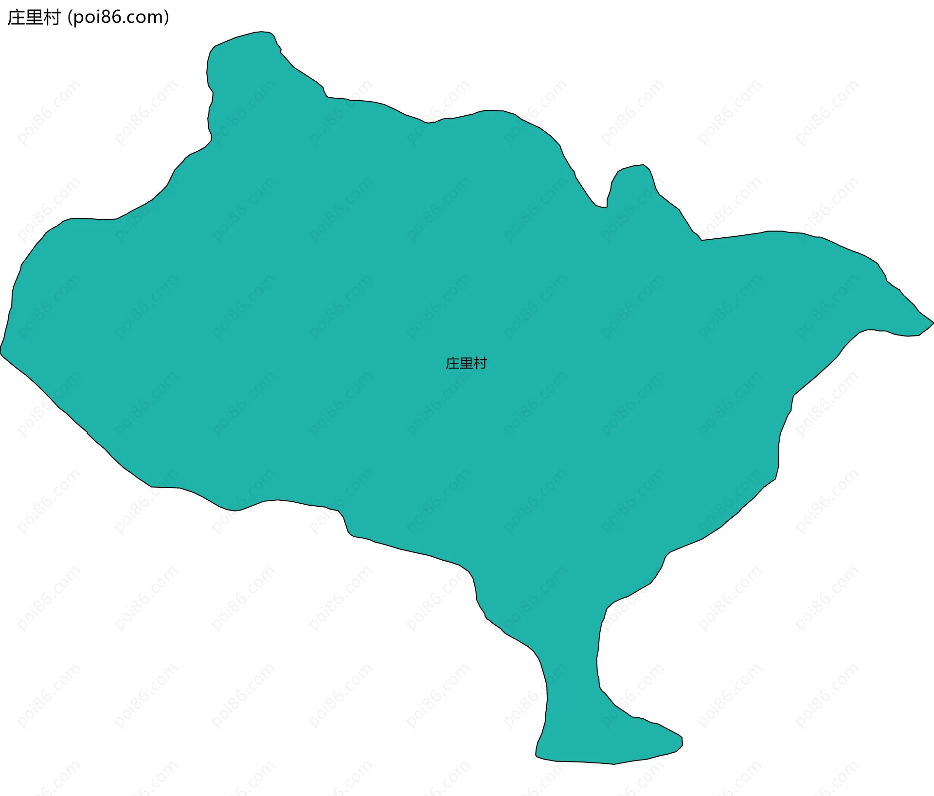 庄里村边界地图