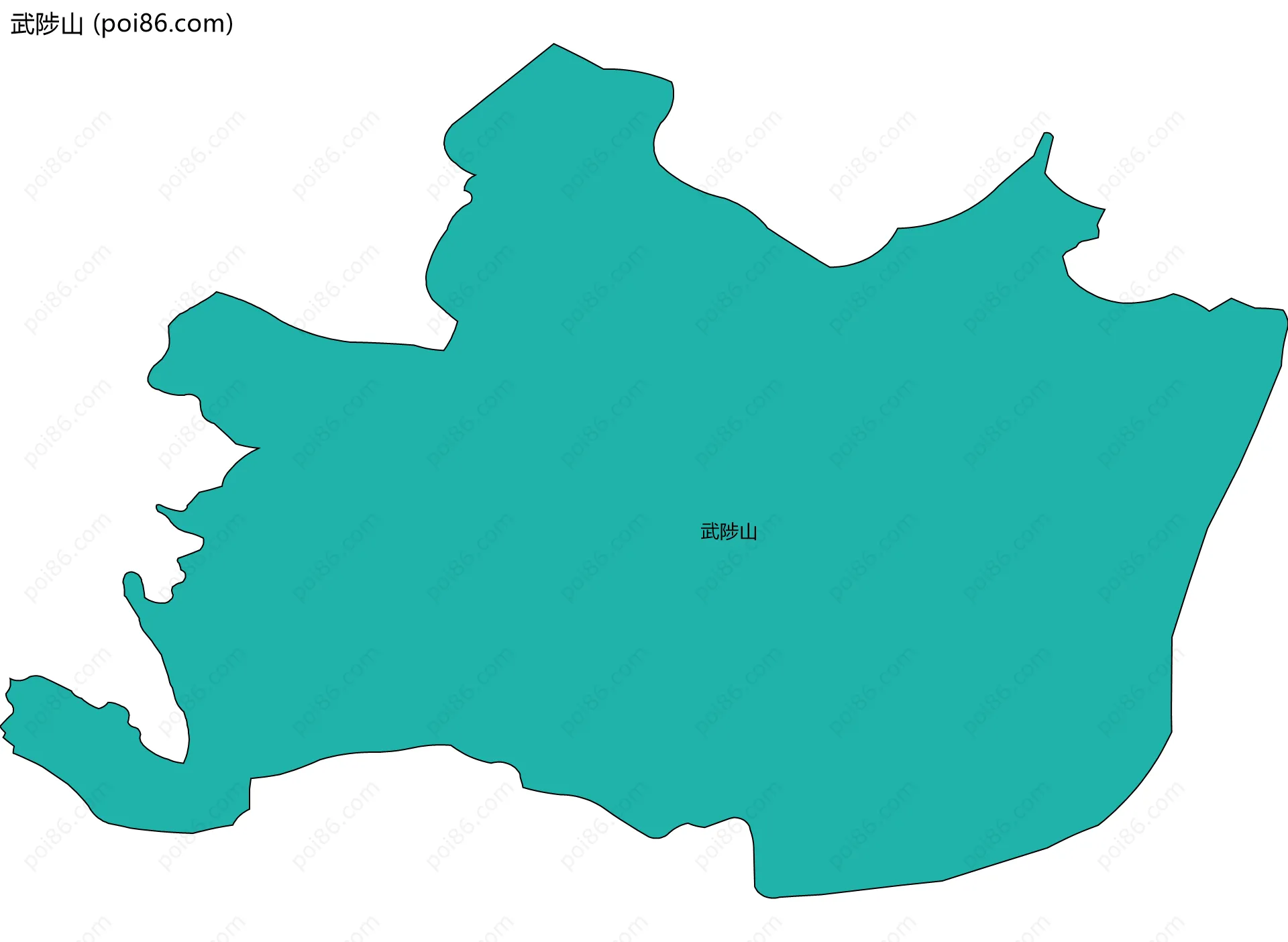 武陟山边界地图