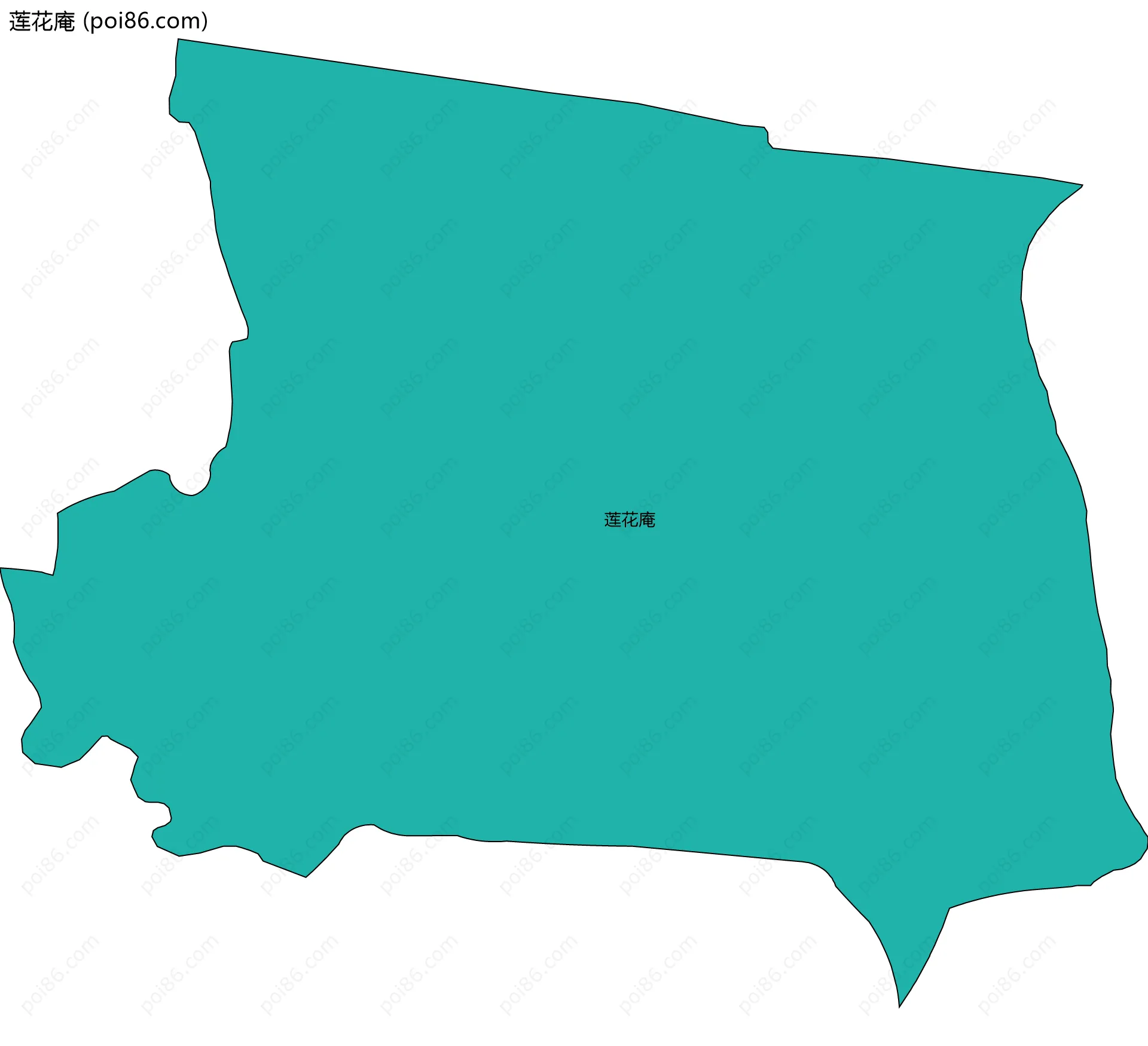 莲花庵边界地图