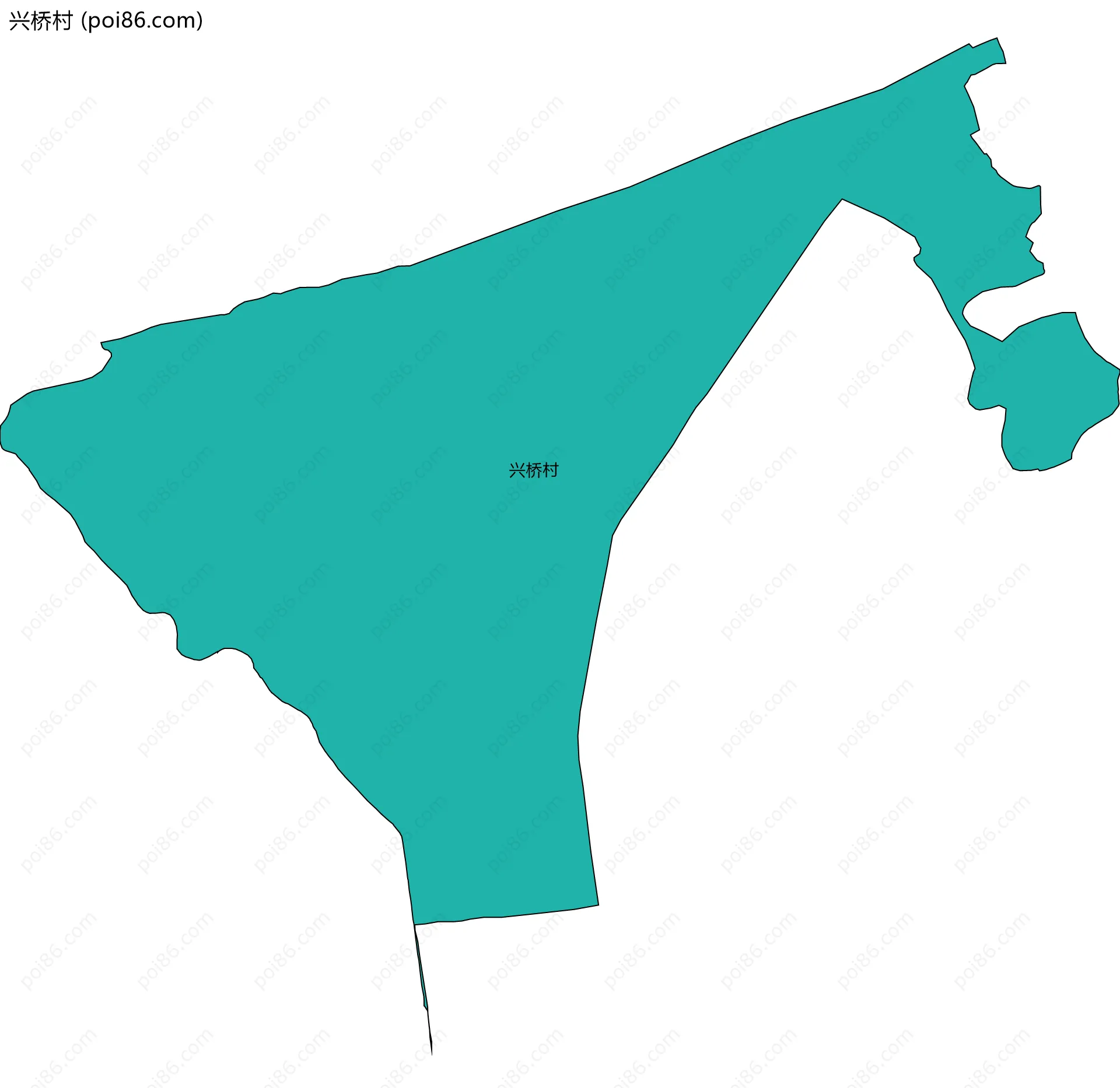 兴桥村边界地图