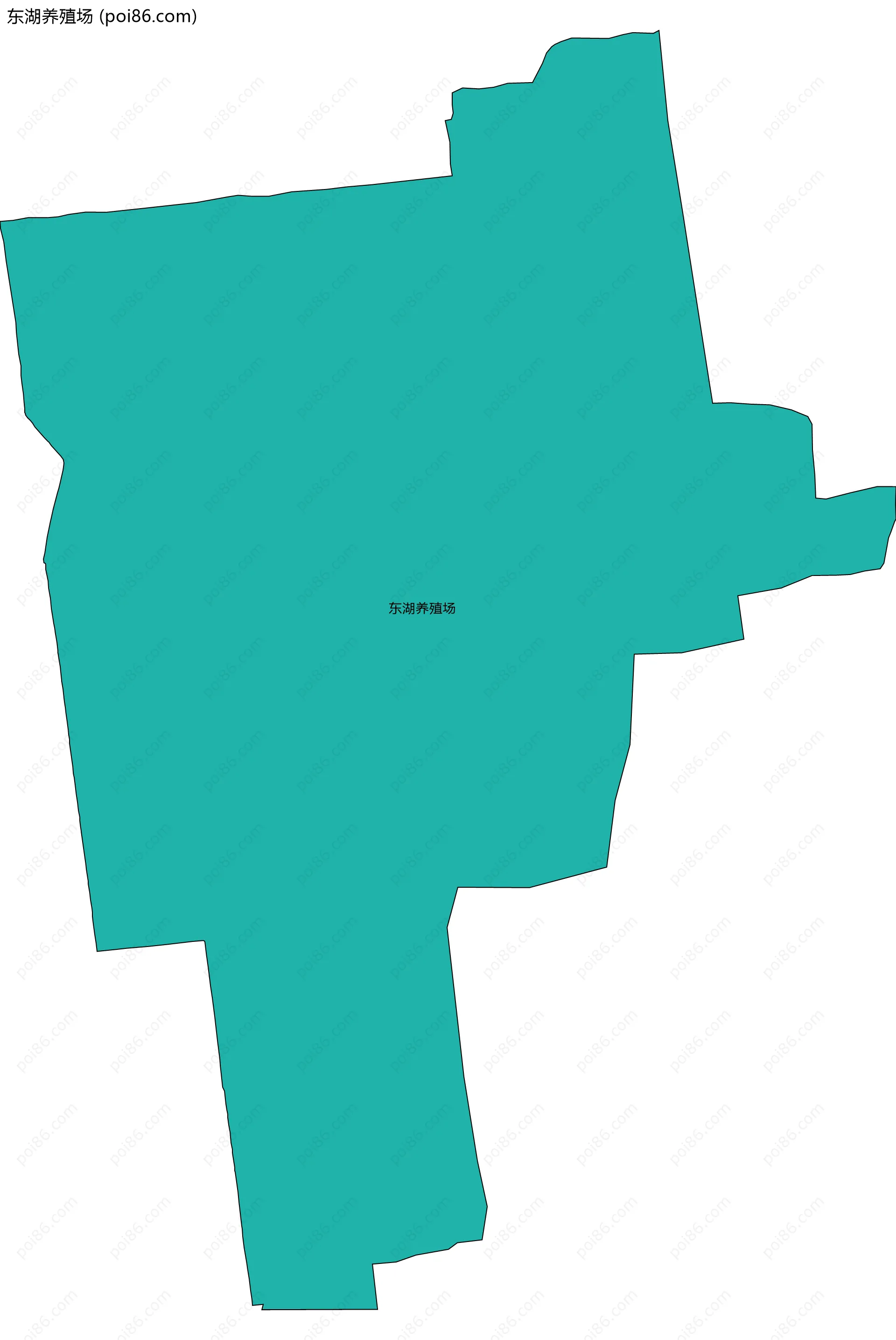 东湖养殖场边界地图