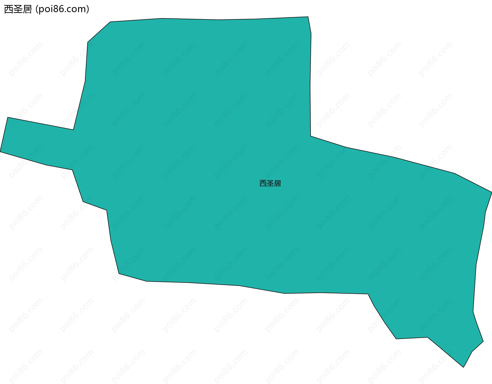 西圣居边界地图
