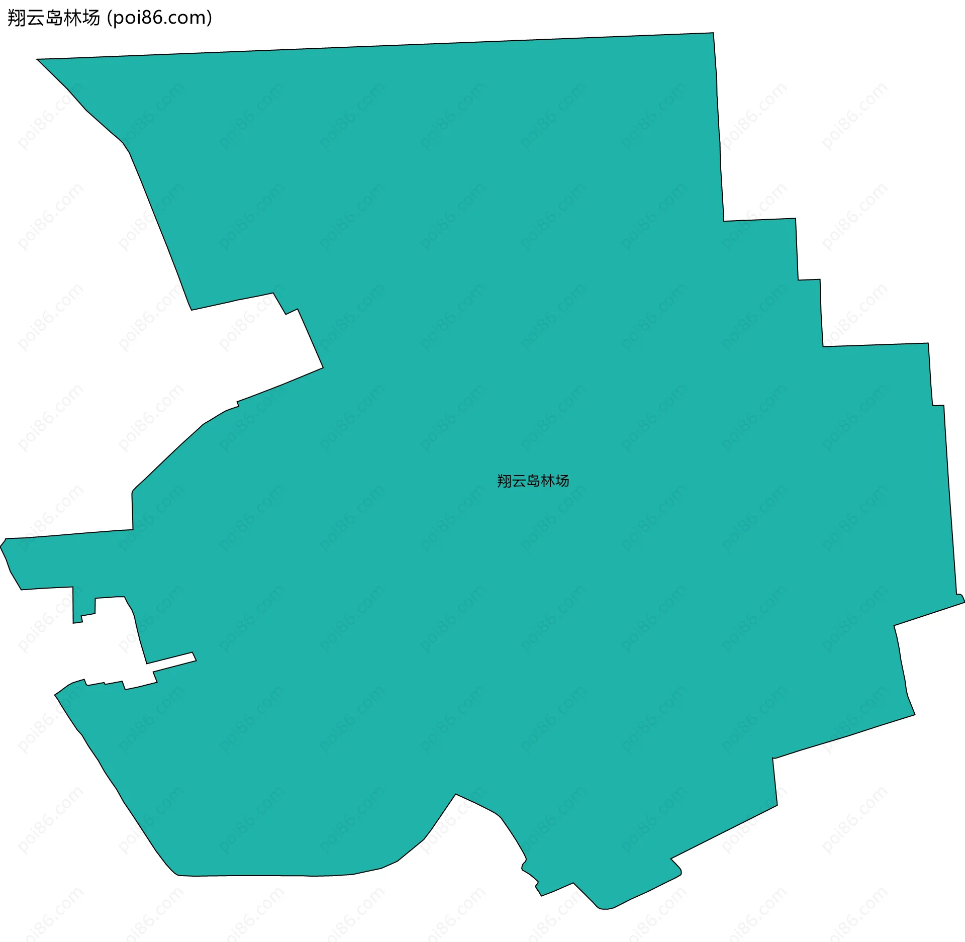 翔云岛林场边界地图