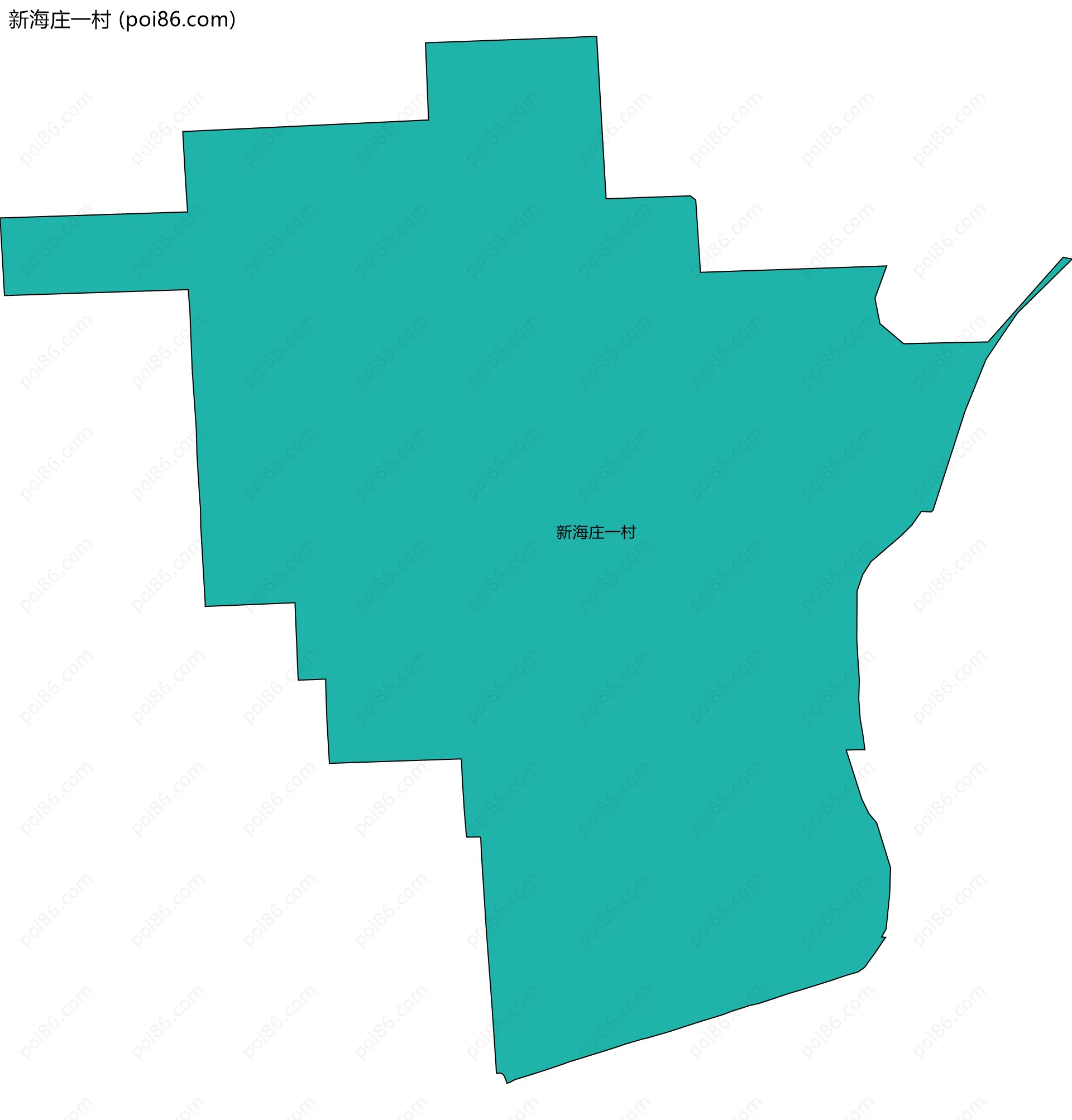 新海庄一村边界地图