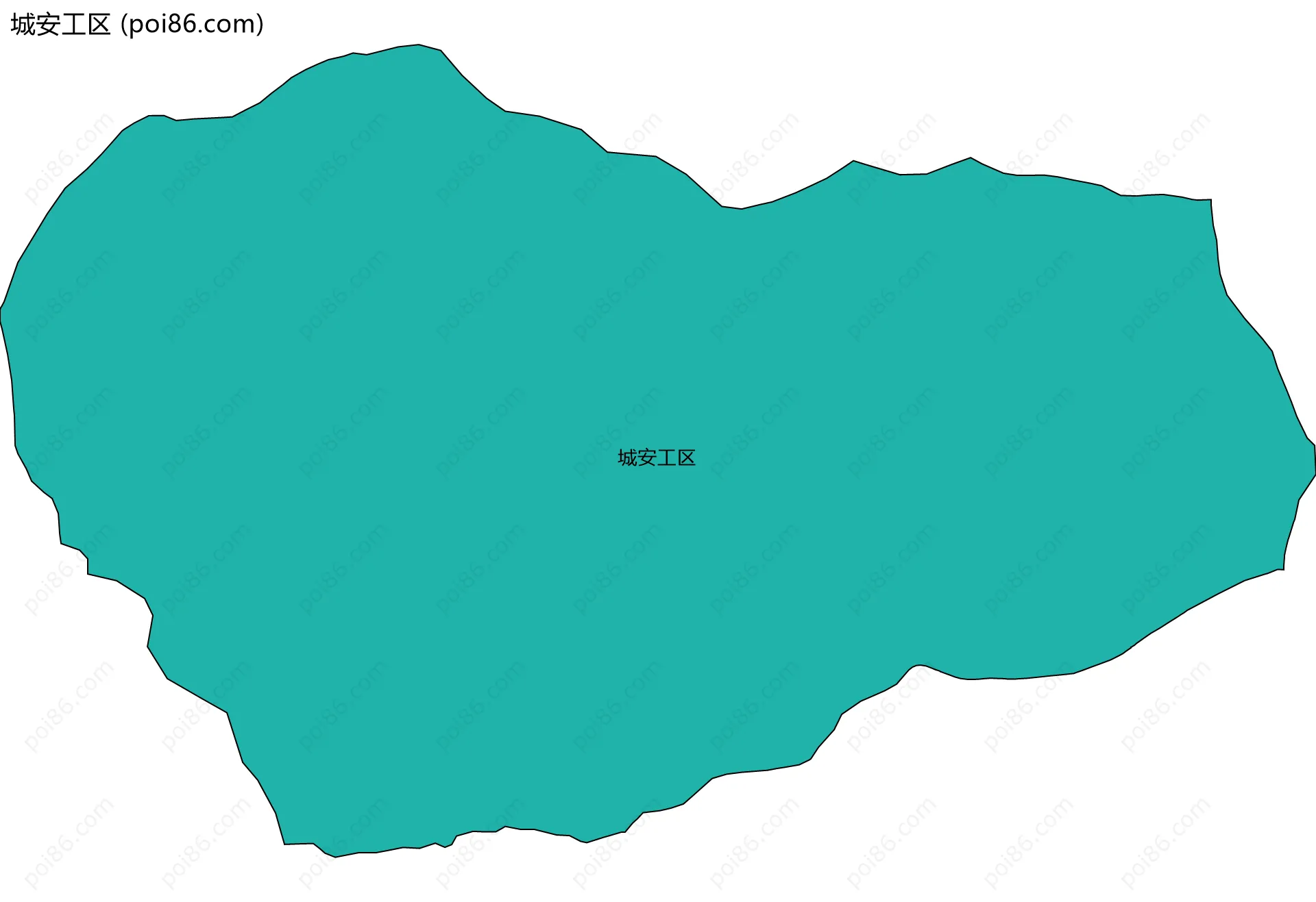 城安工区边界地图