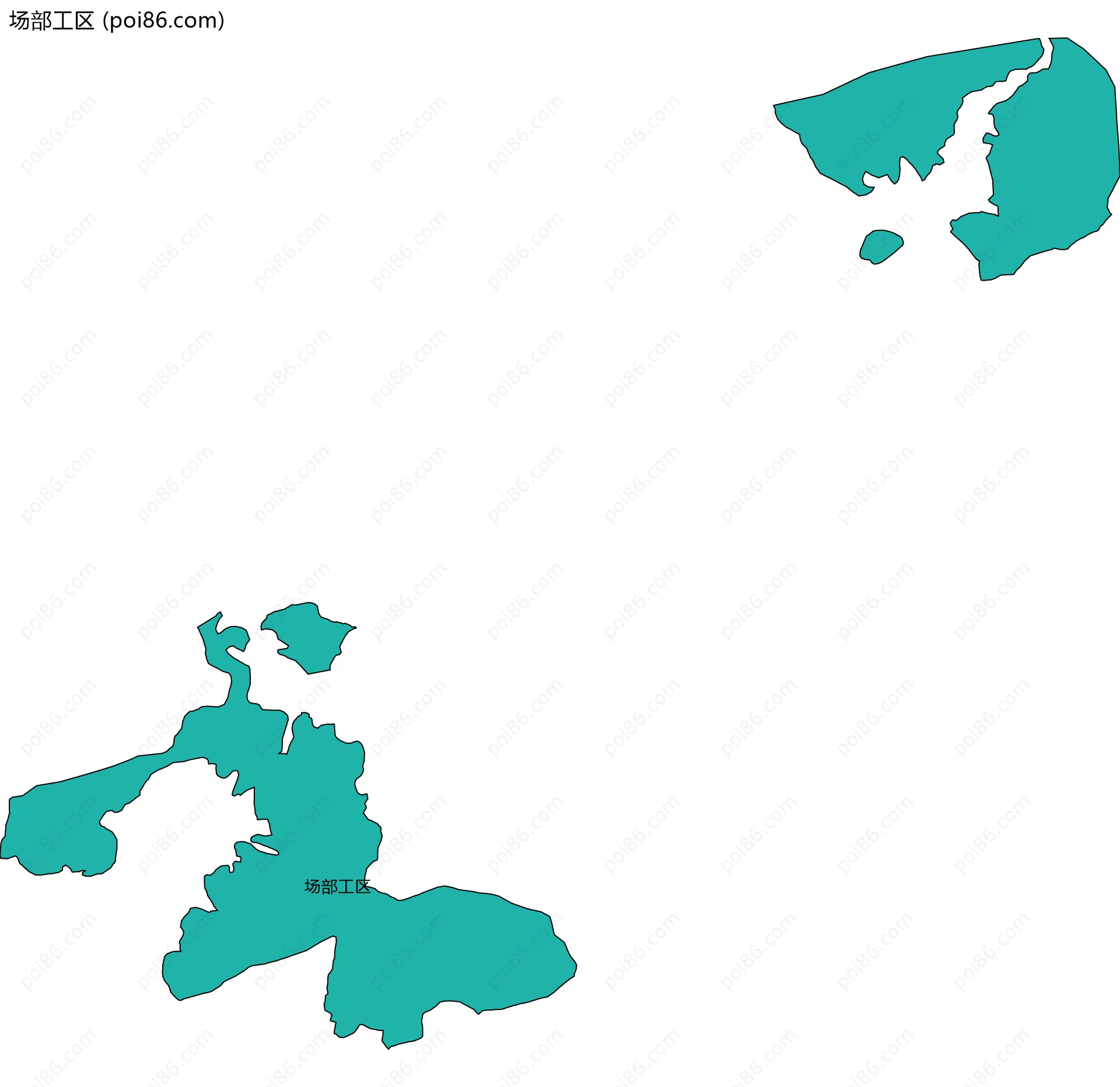场部工区边界地图