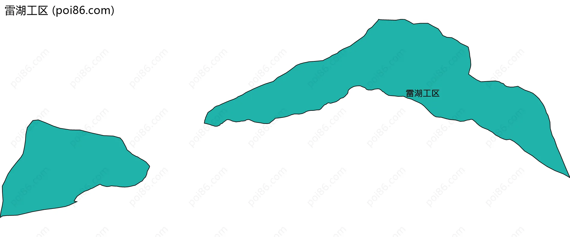 雷湖工区边界地图