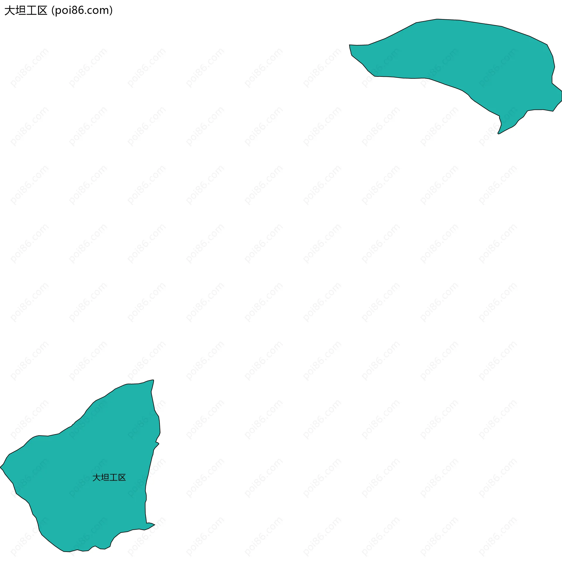 大坦工区边界地图