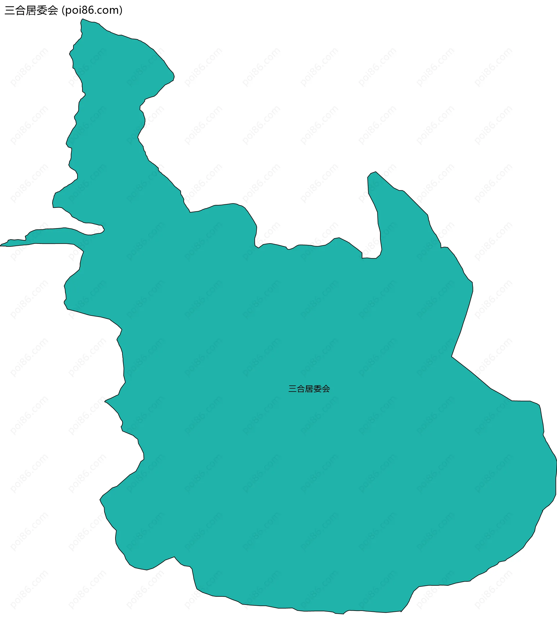 三合居委会边界地图