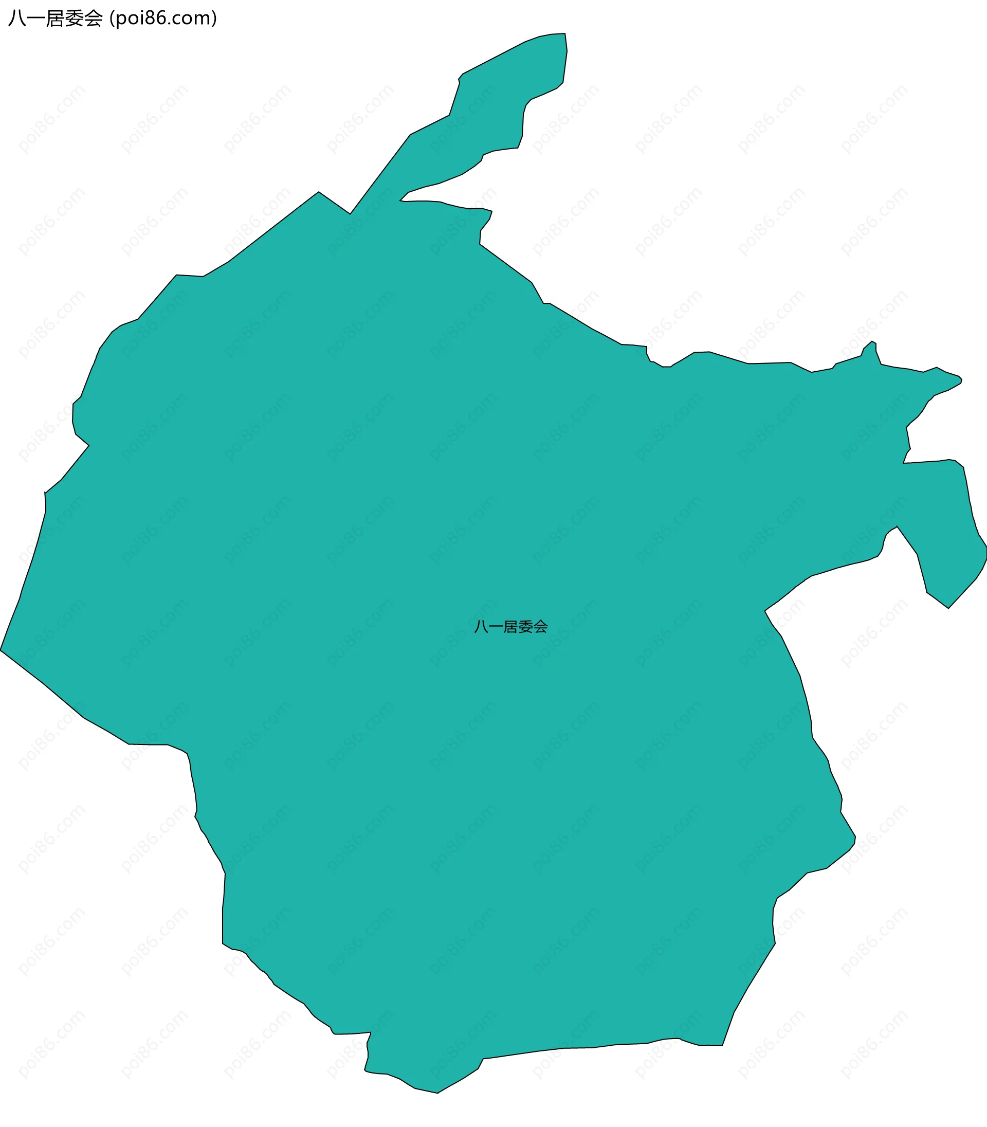 八一居委会边界地图