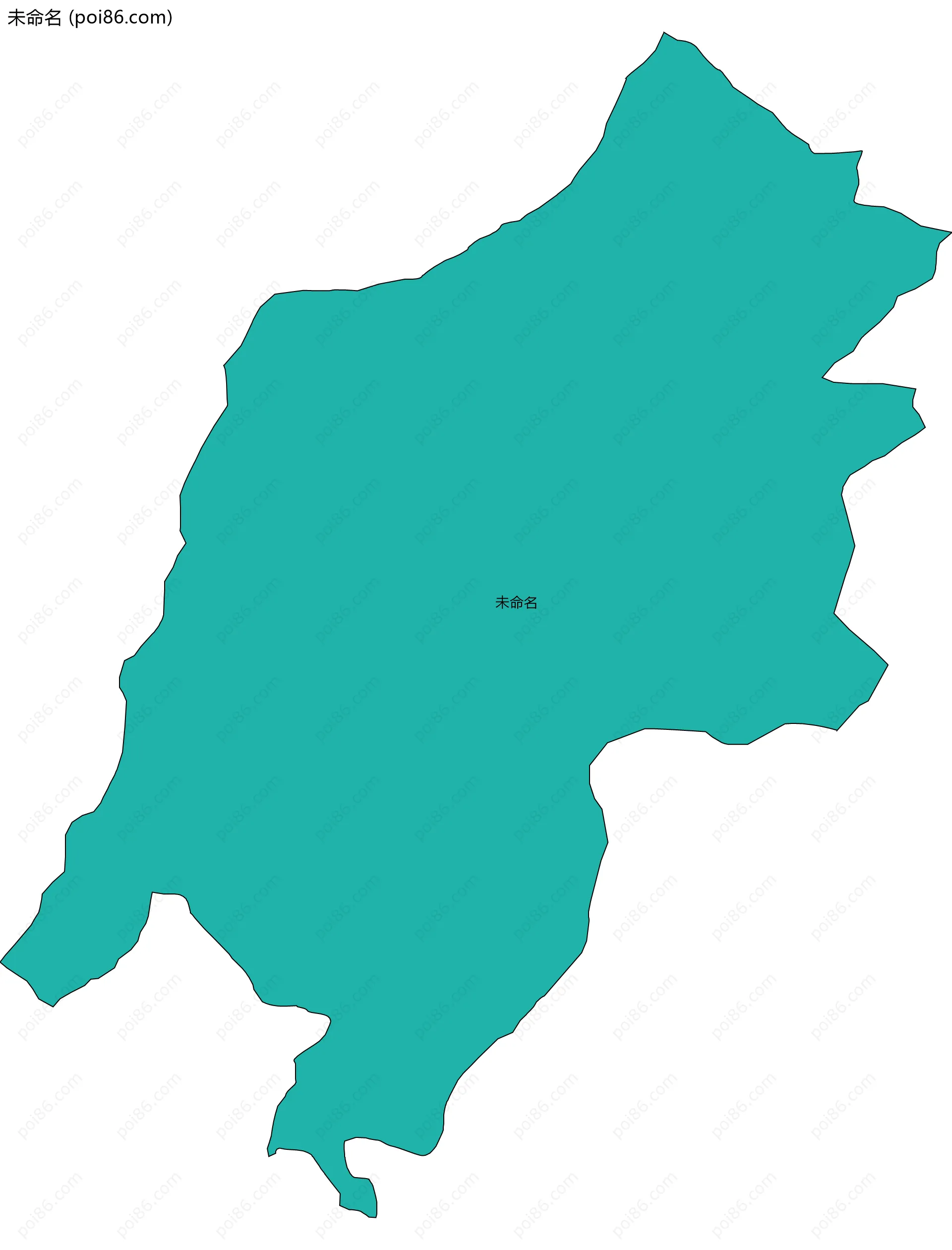 未命名边界地图