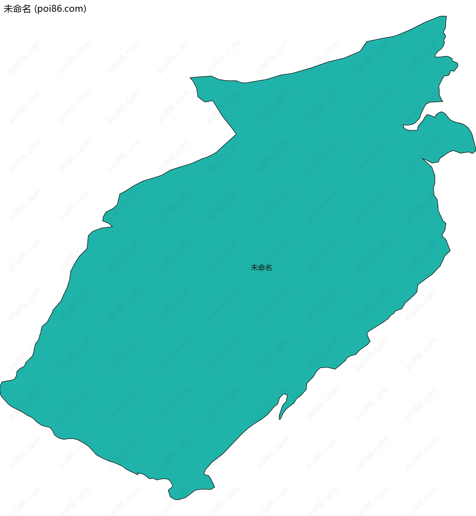 未命名边界地图