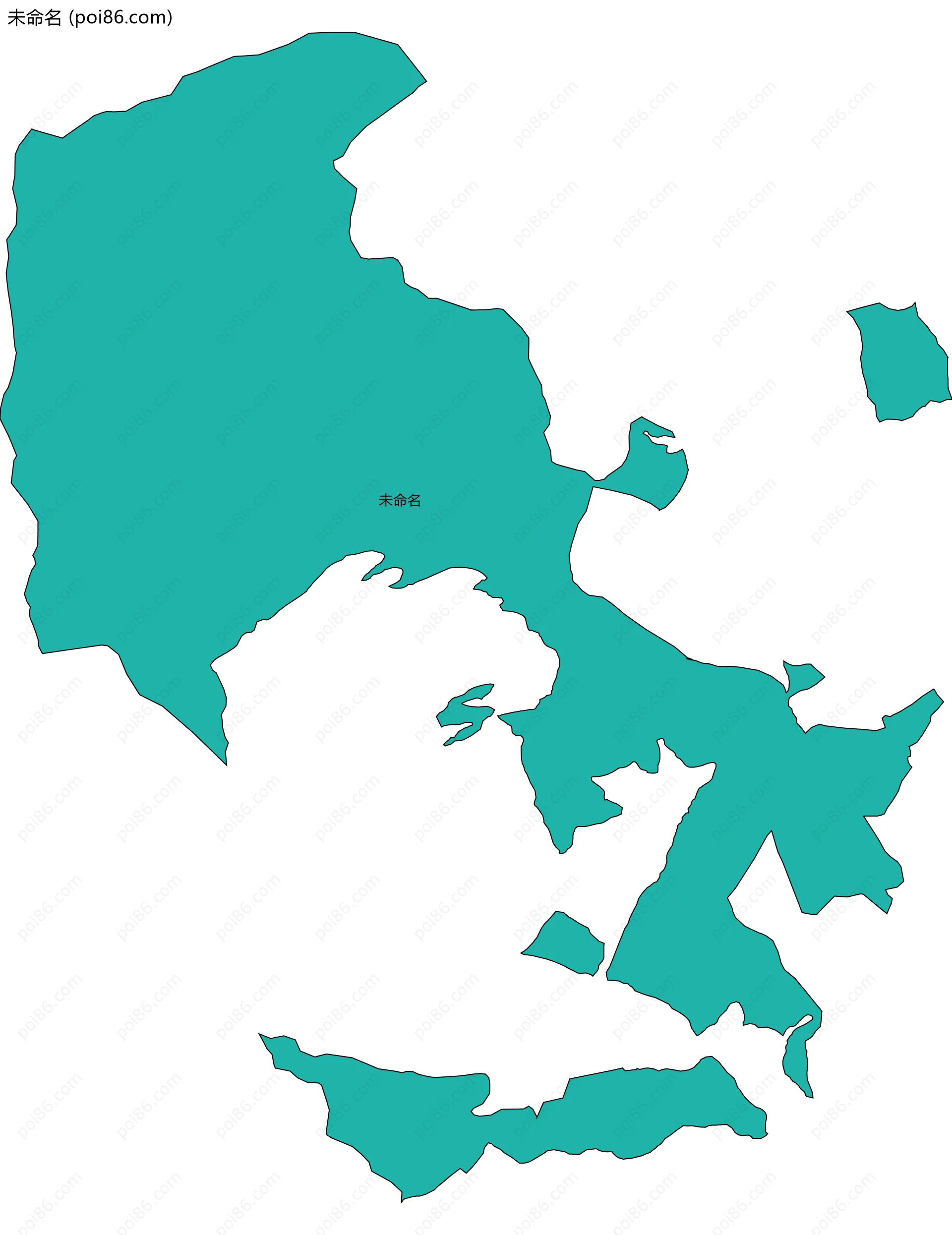 未命名边界地图