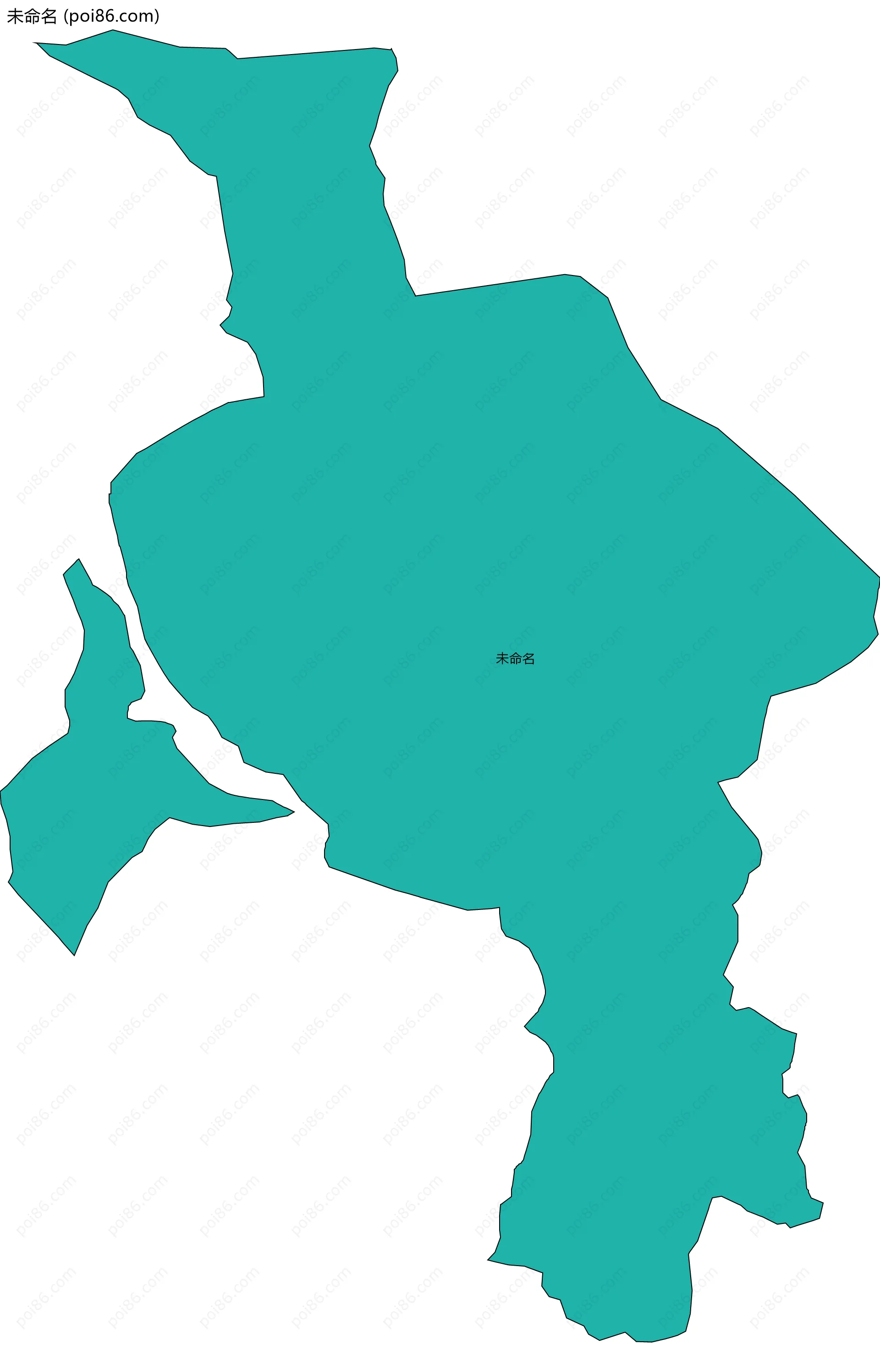 未命名边界地图