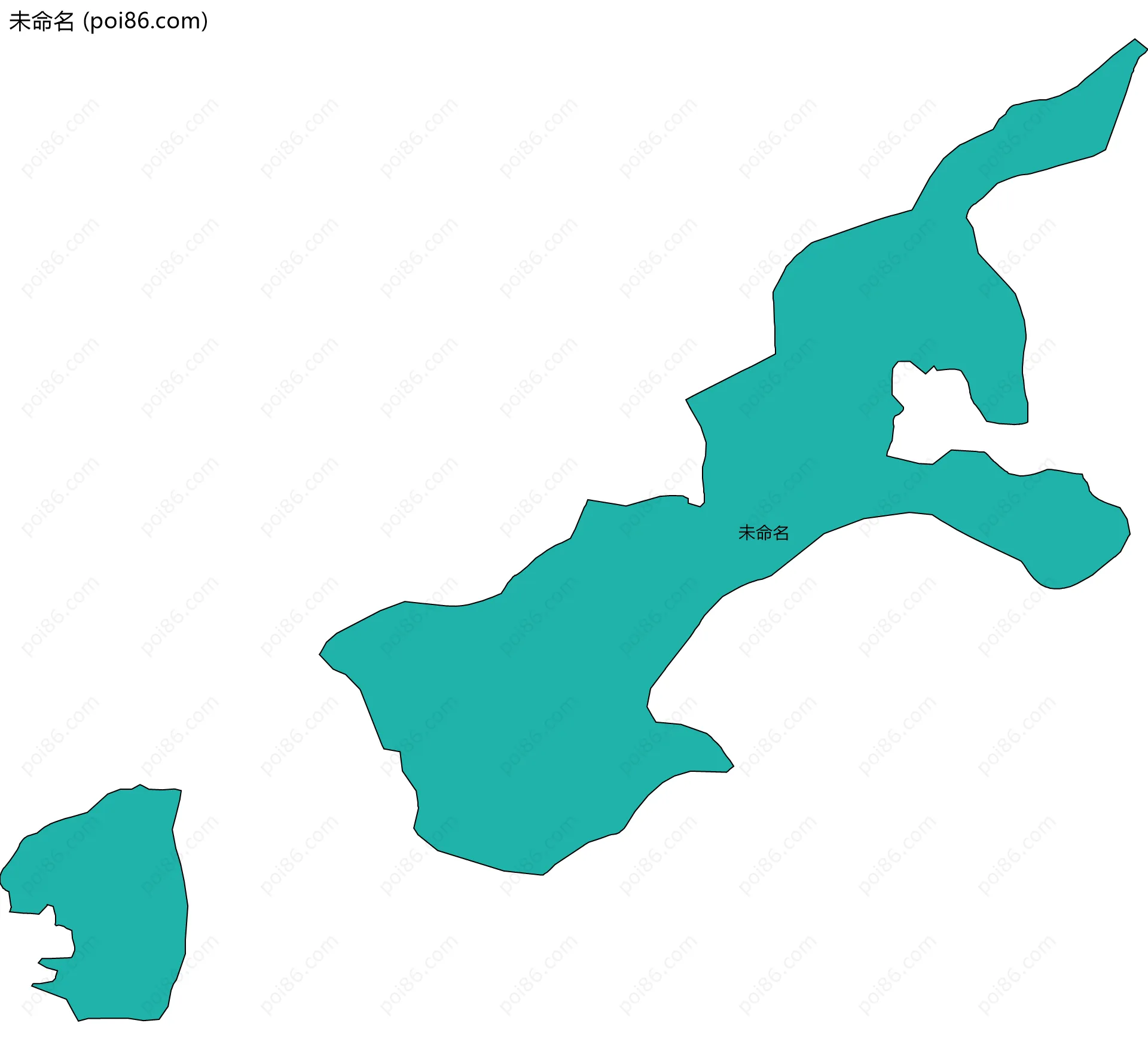 未命名边界地图