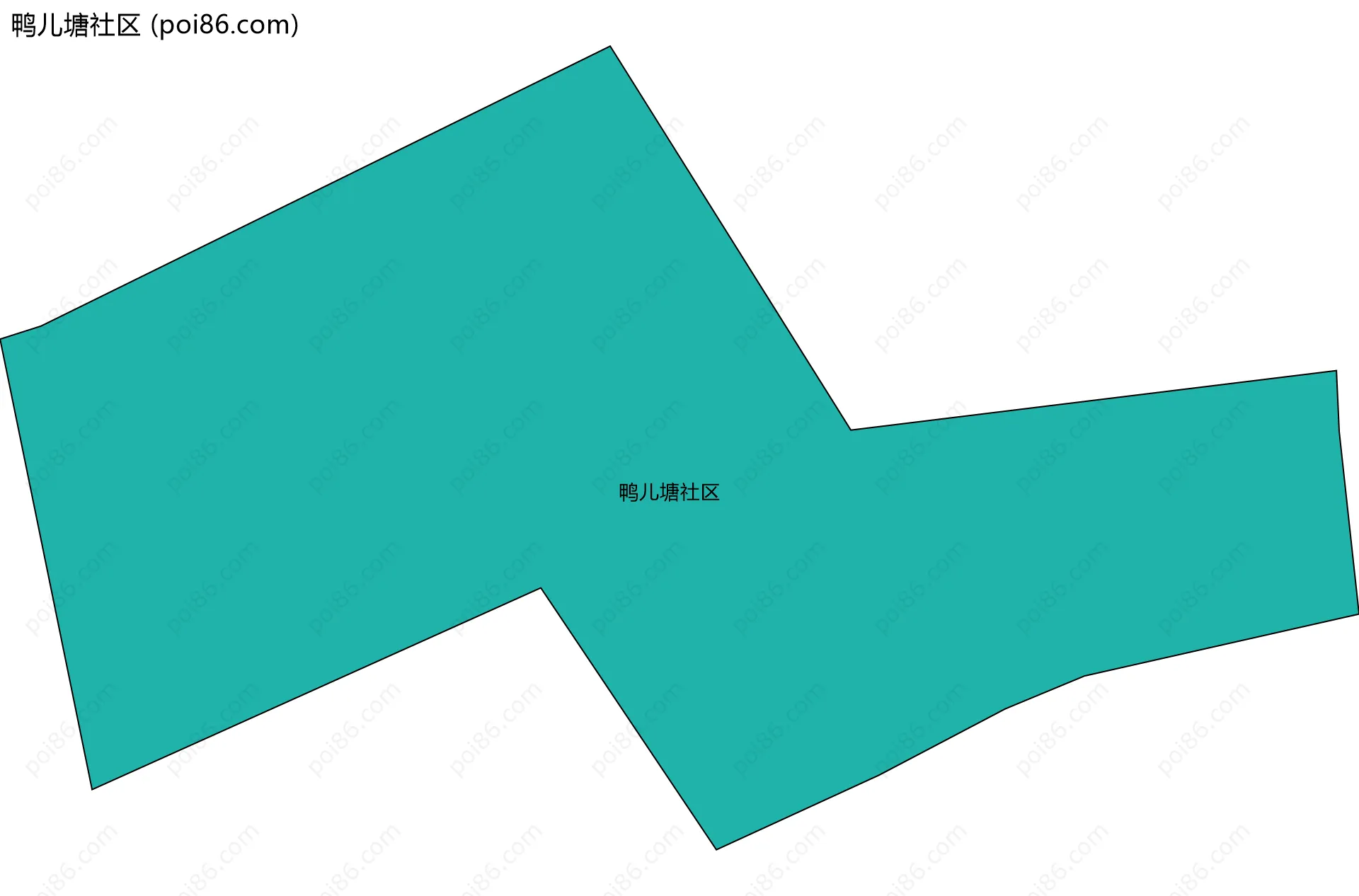鸭儿塘社区边界地图