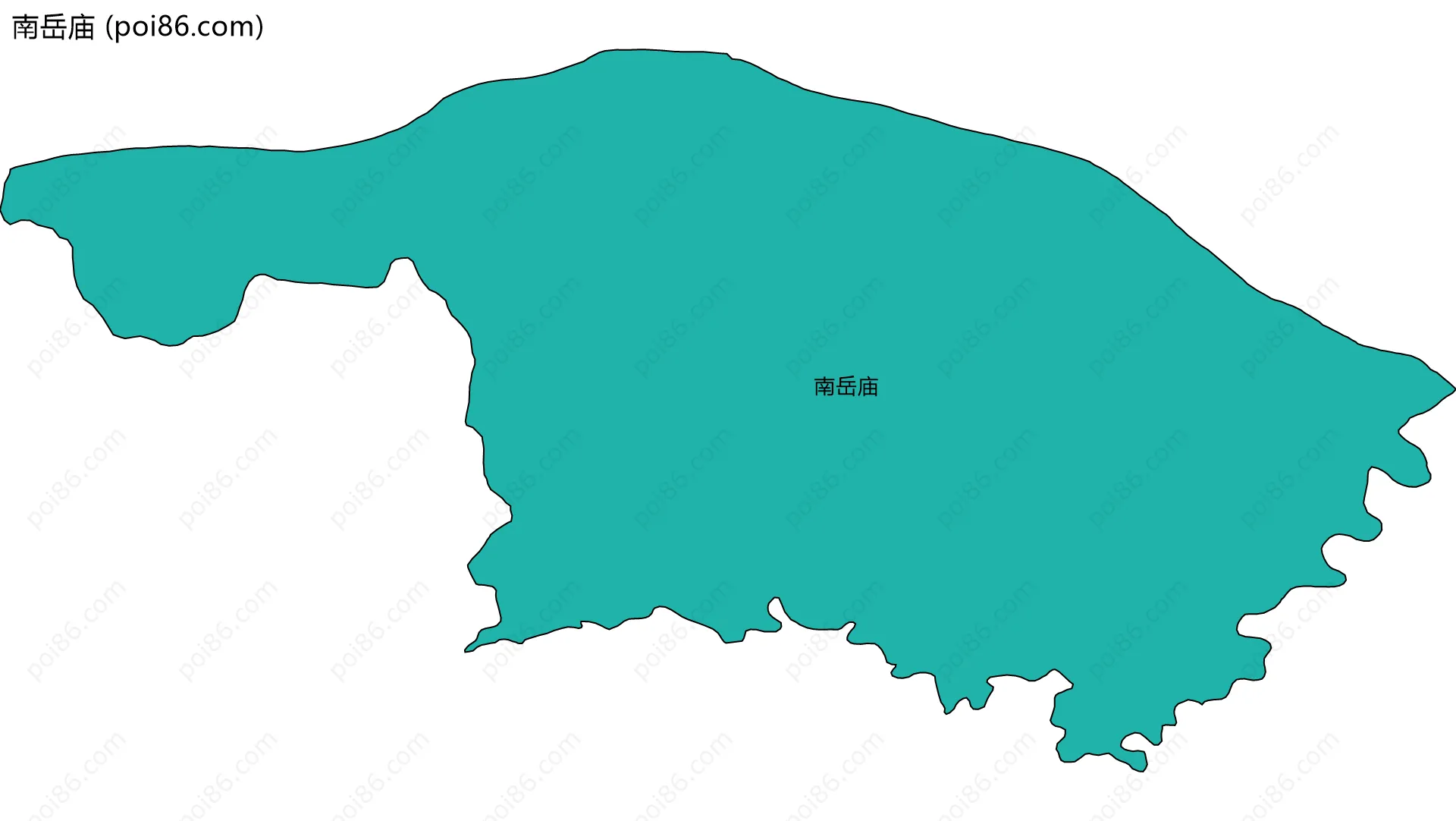 南岳庙边界地图