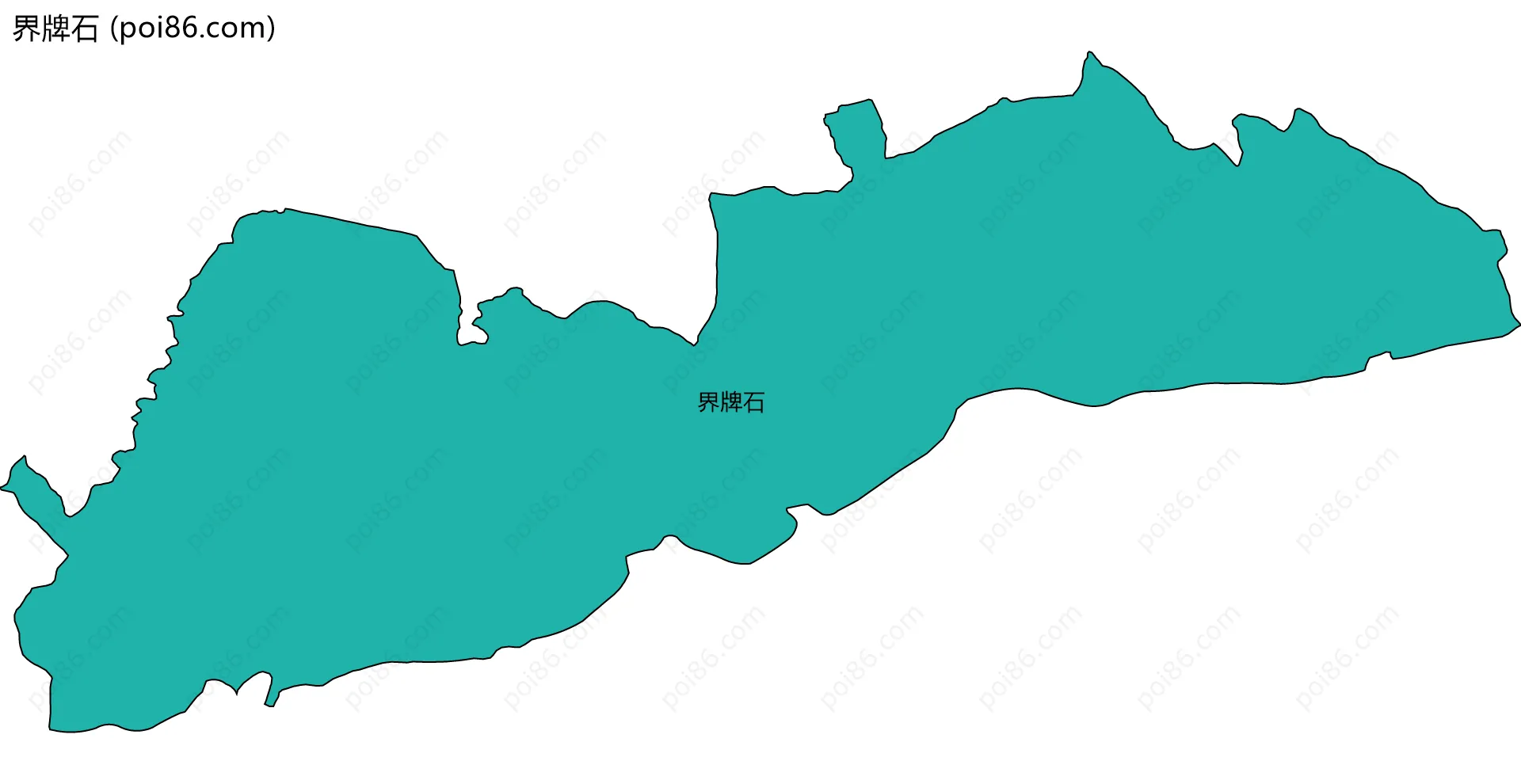 界牌石边界地图