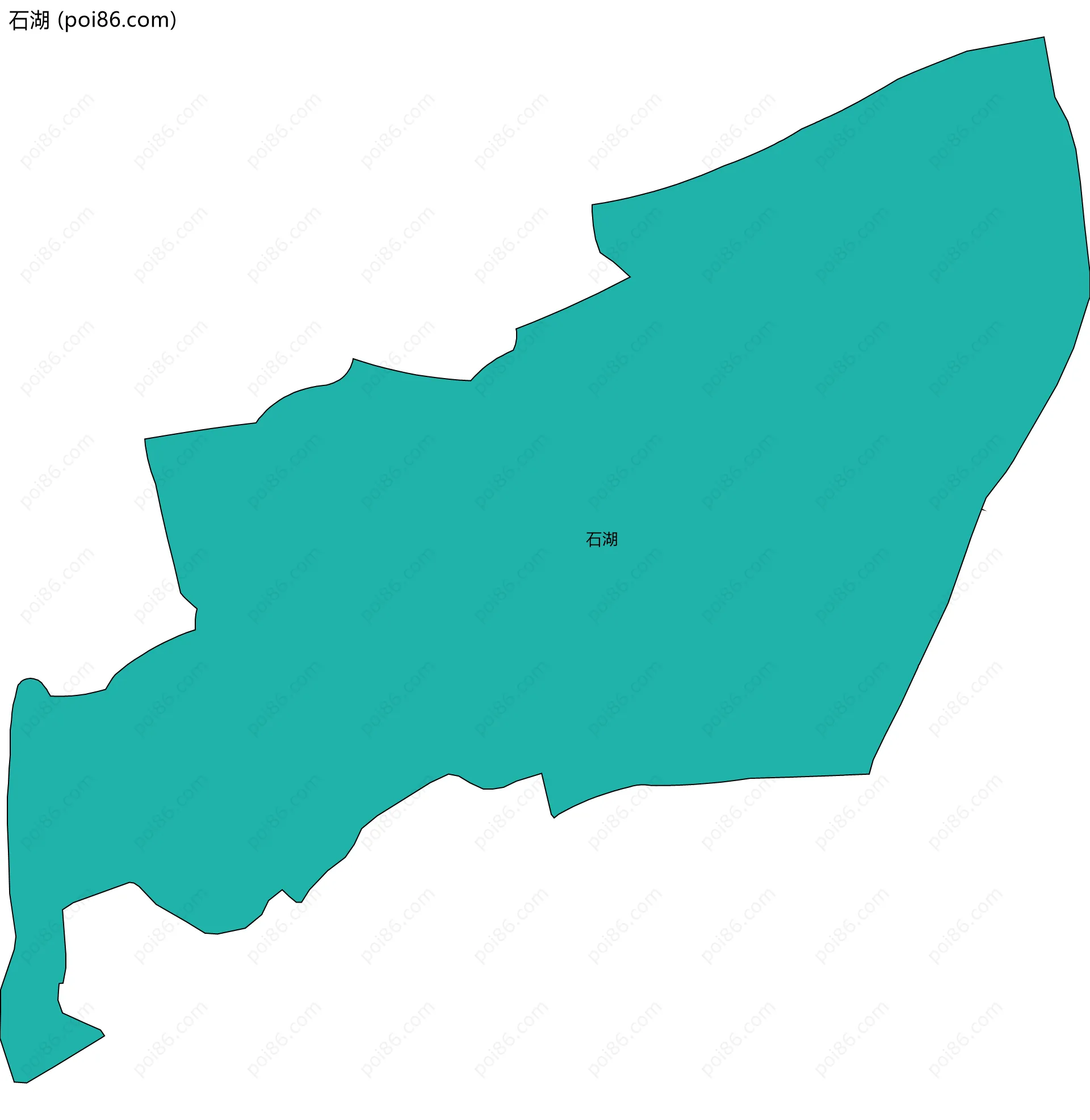 石湖边界地图
