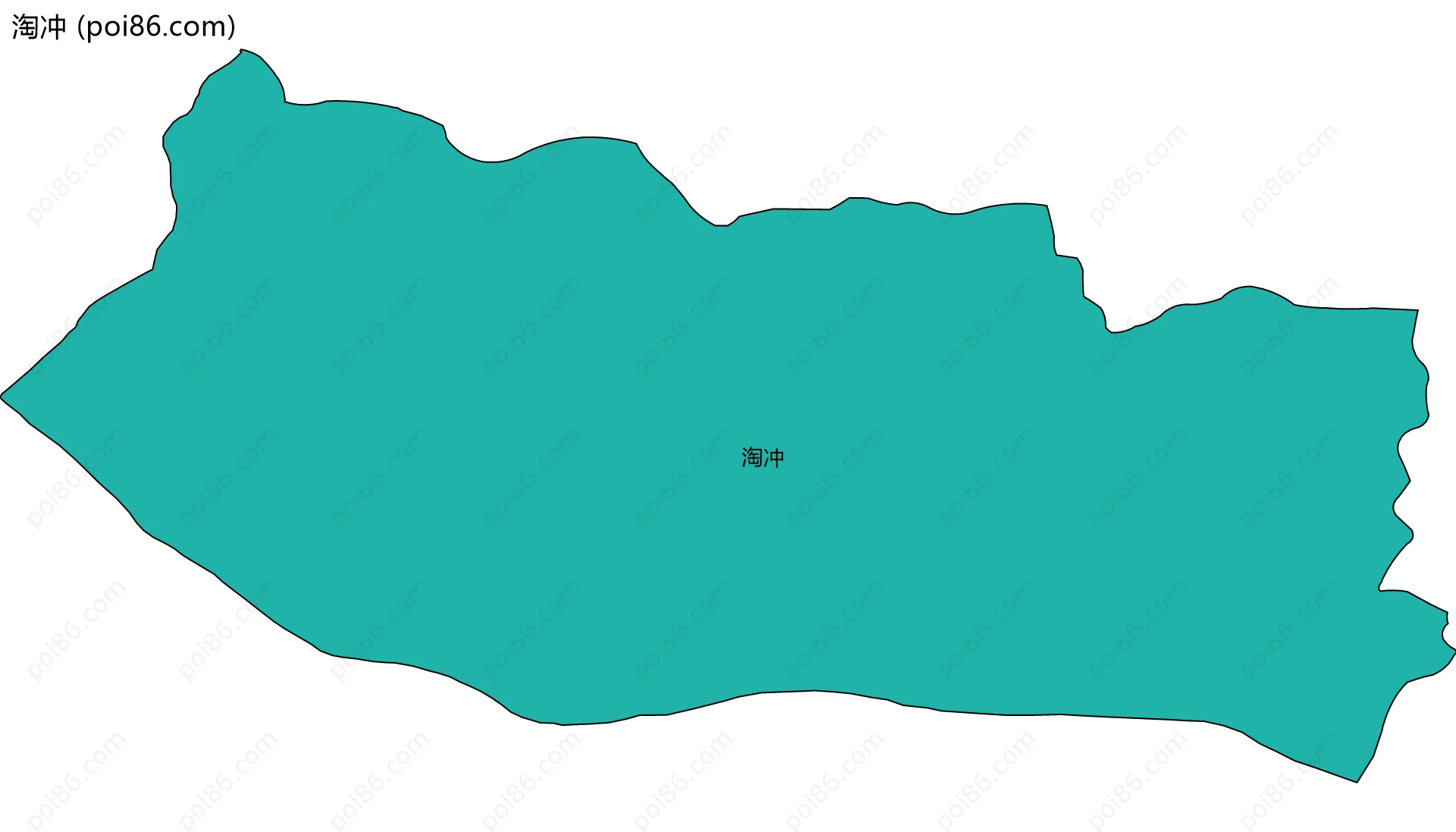 淘冲边界地图