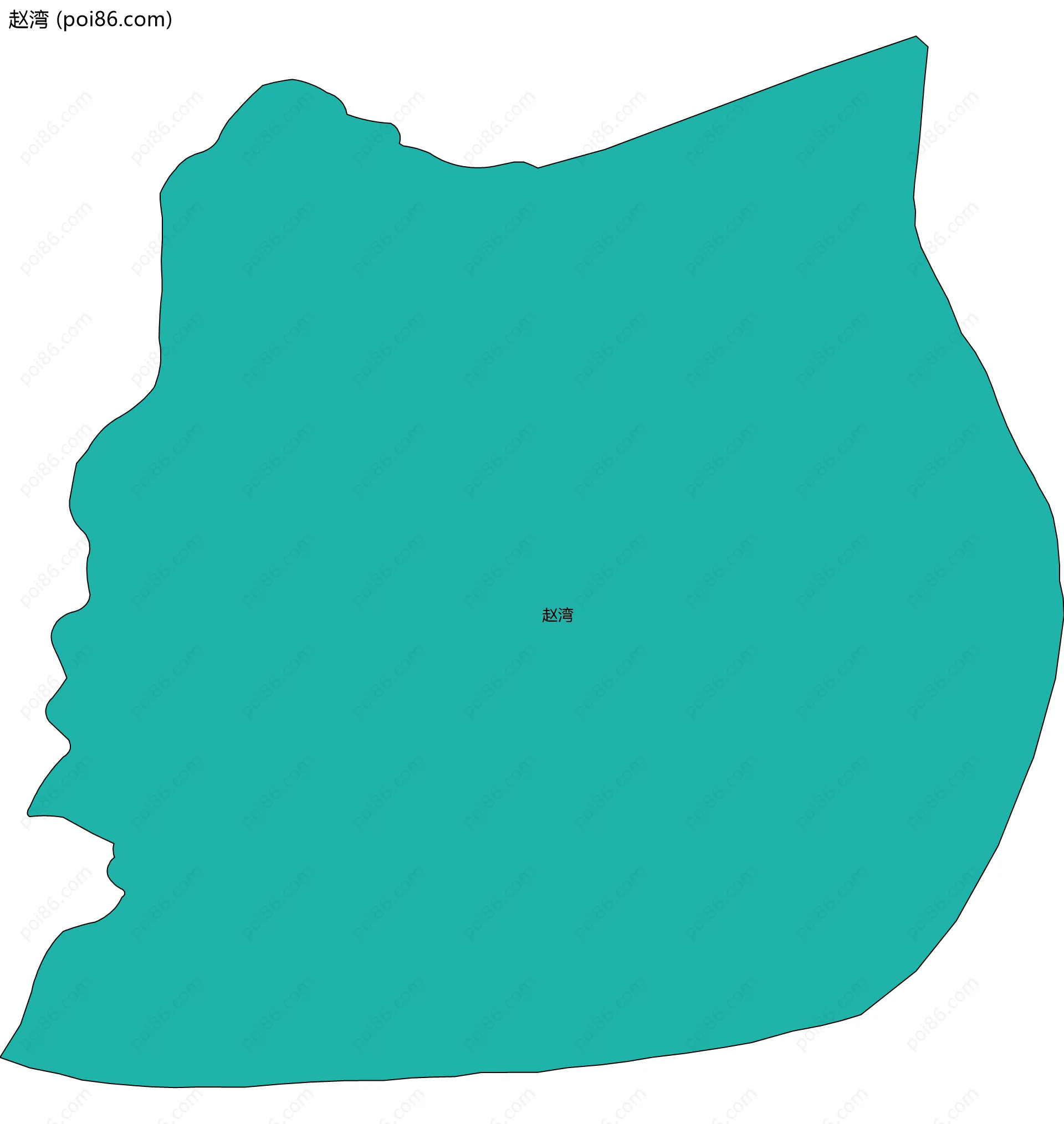 赵湾边界地图