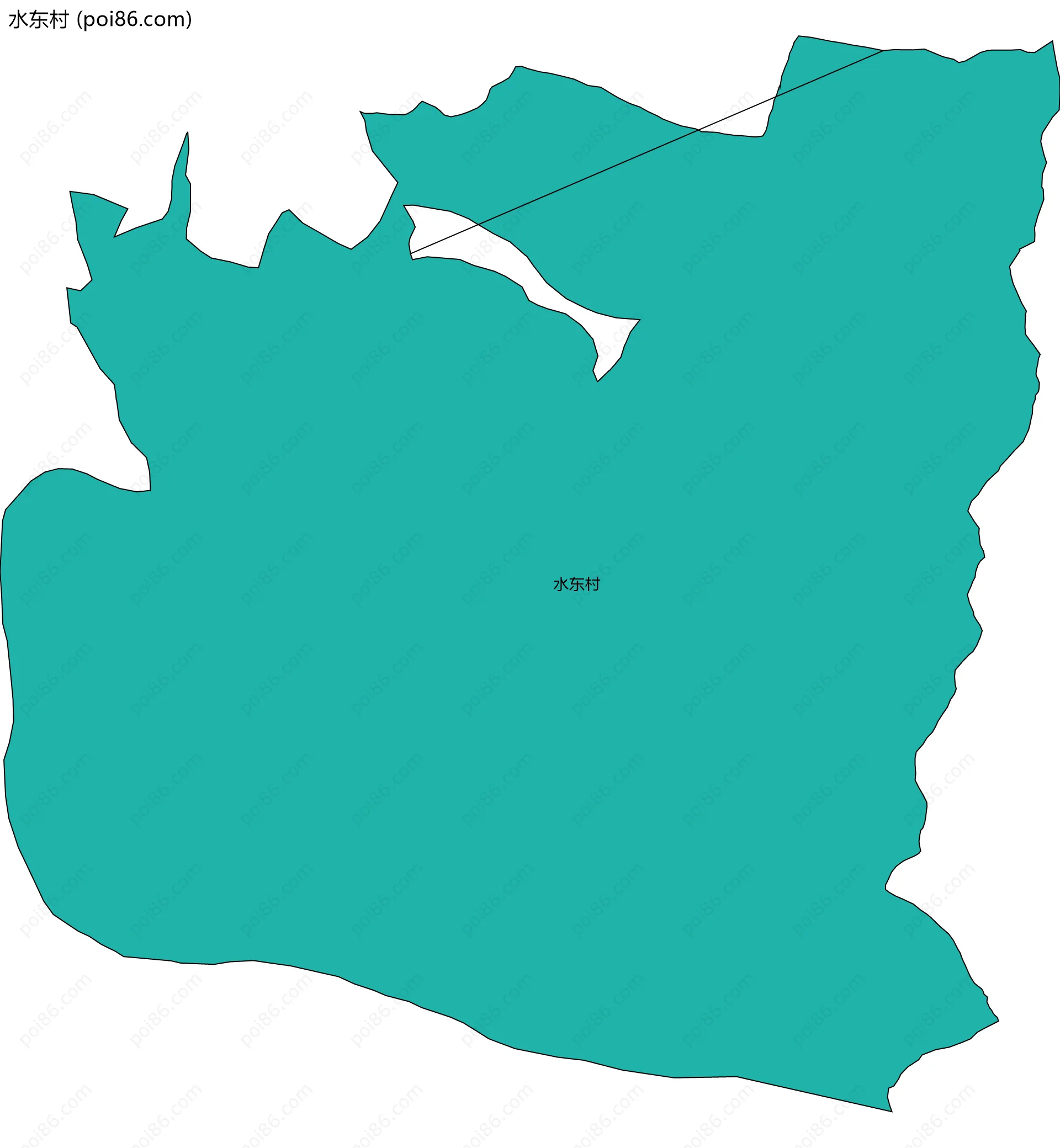 水东村边界地图