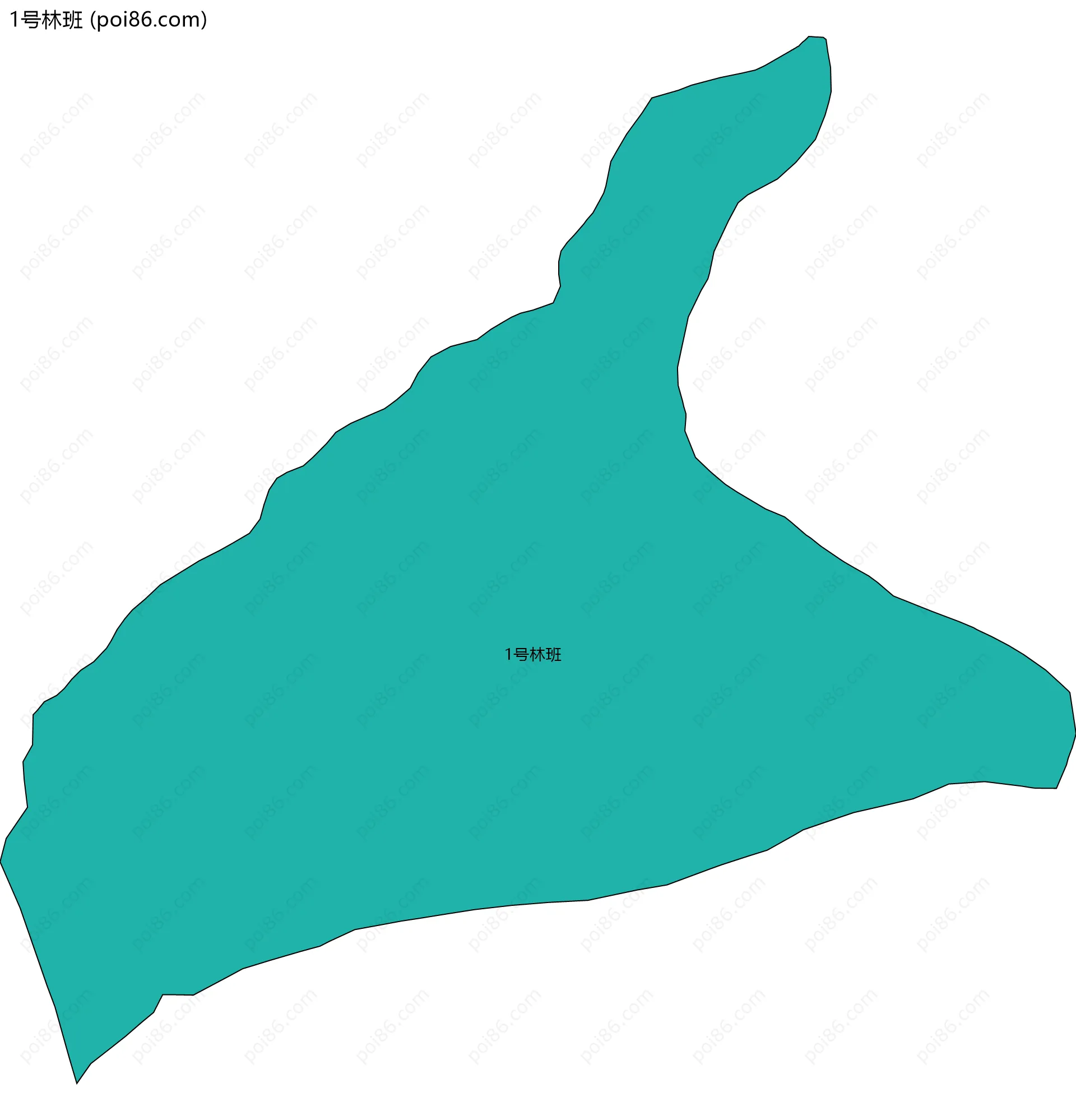 1号林班边界地图