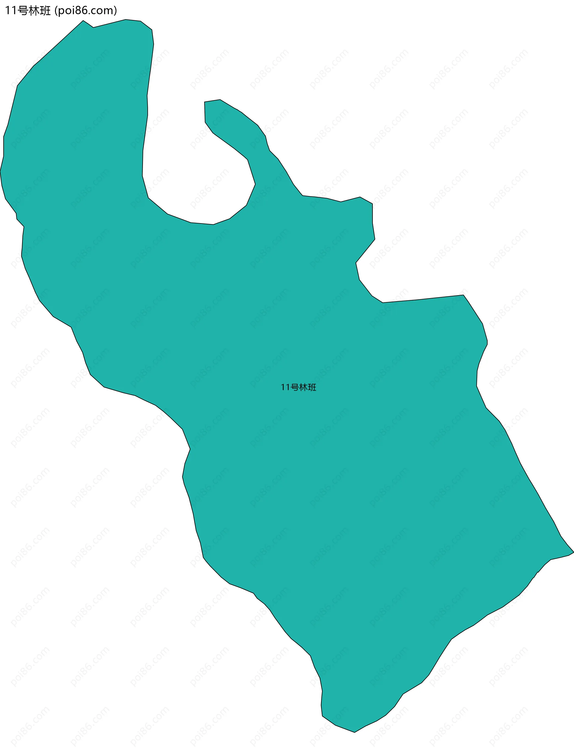 11号林班边界地图