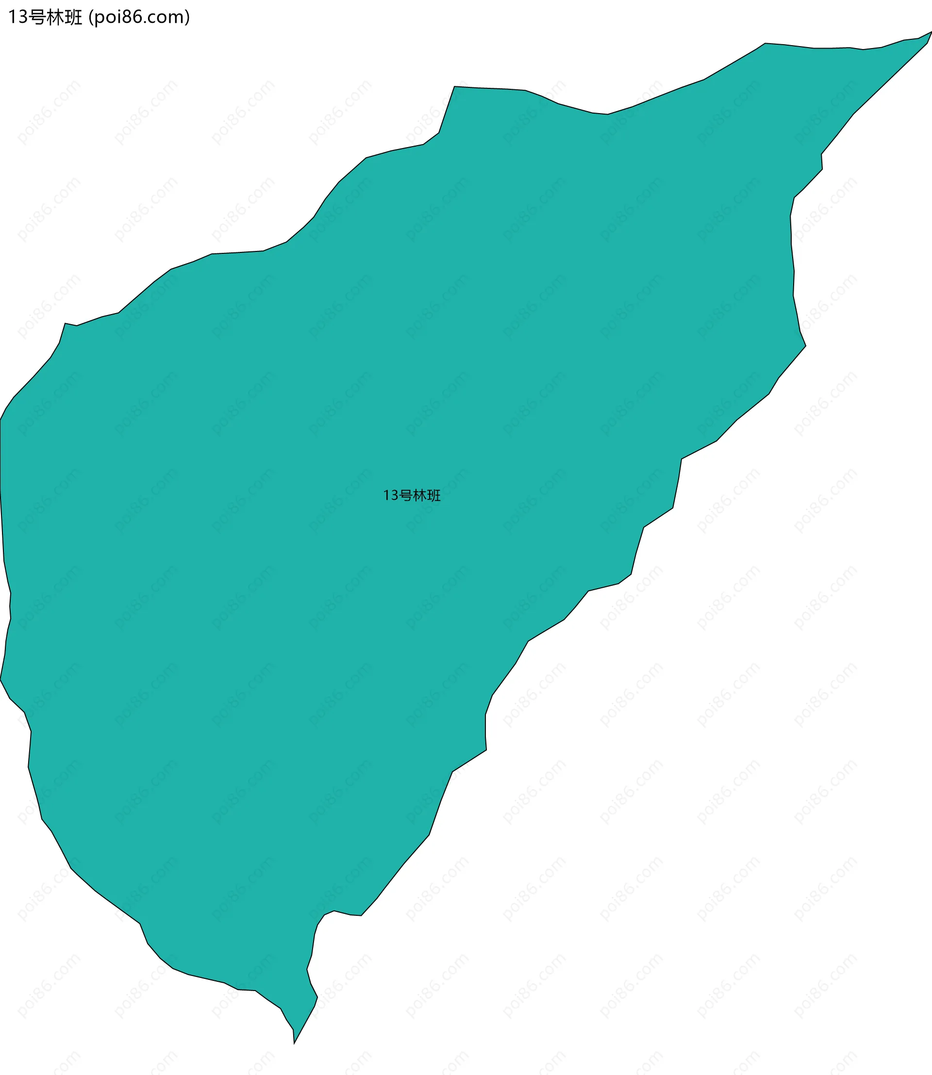 13号林班边界地图