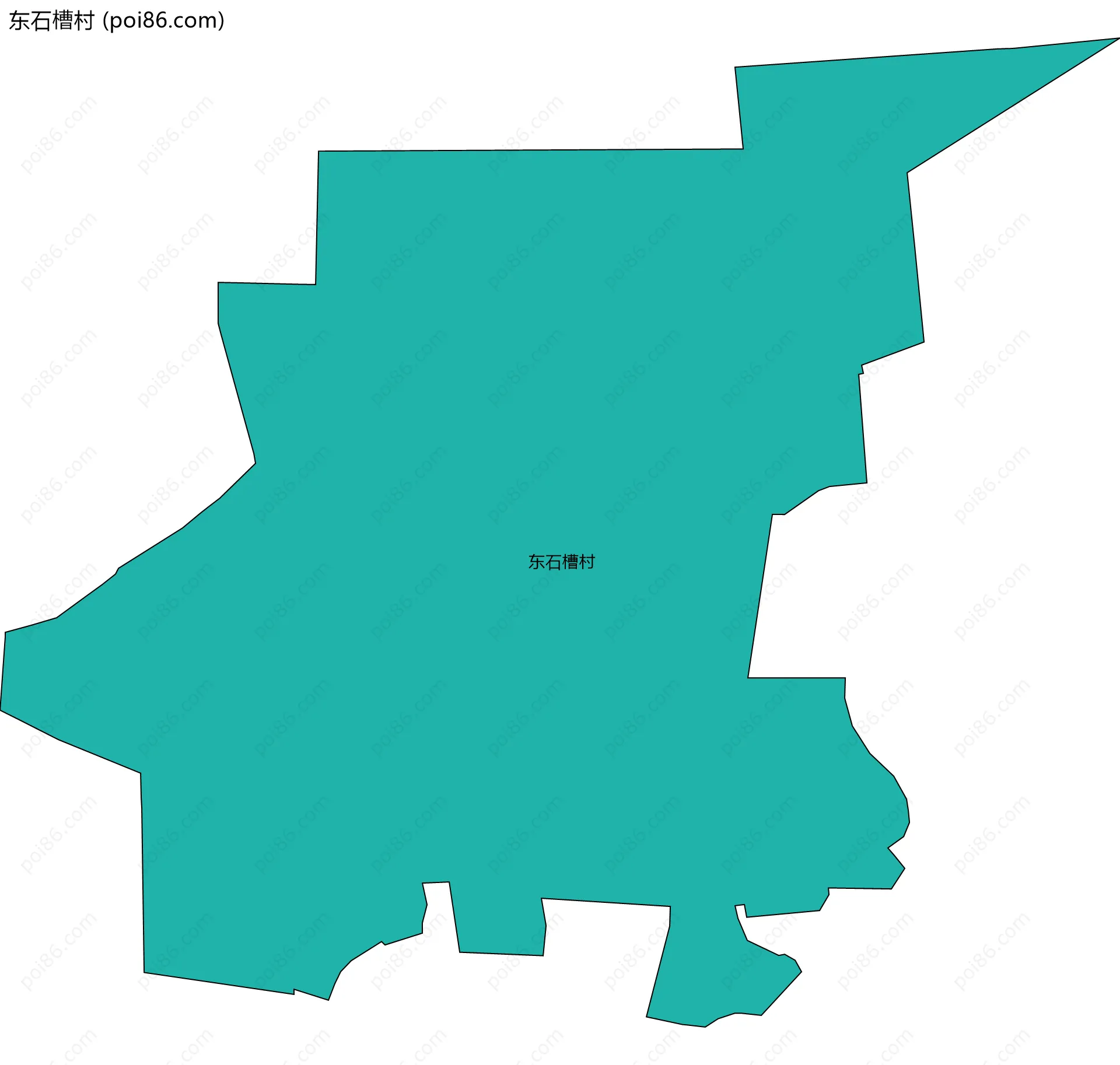 东石槽村边界地图
