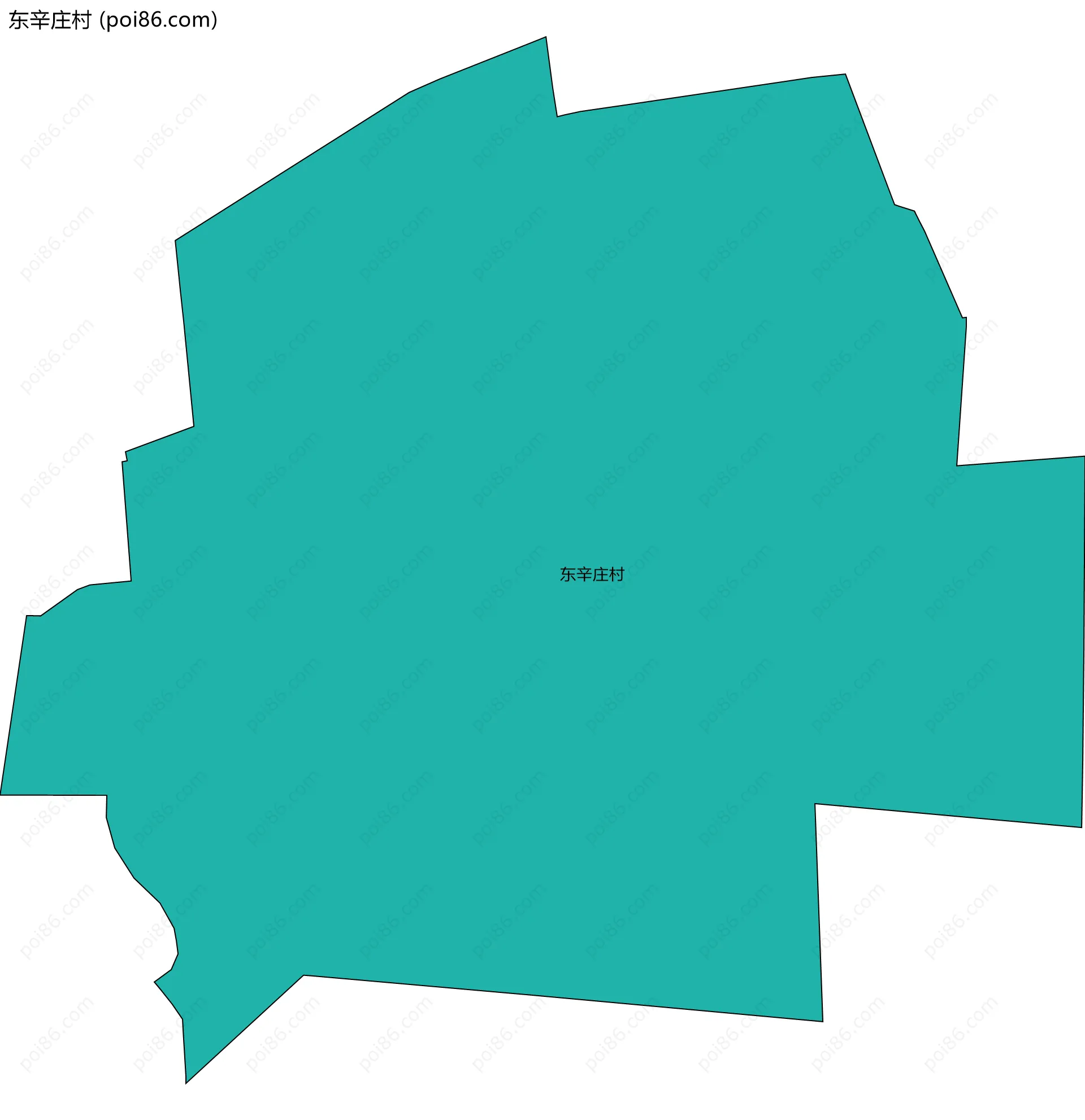 东辛庄村边界地图