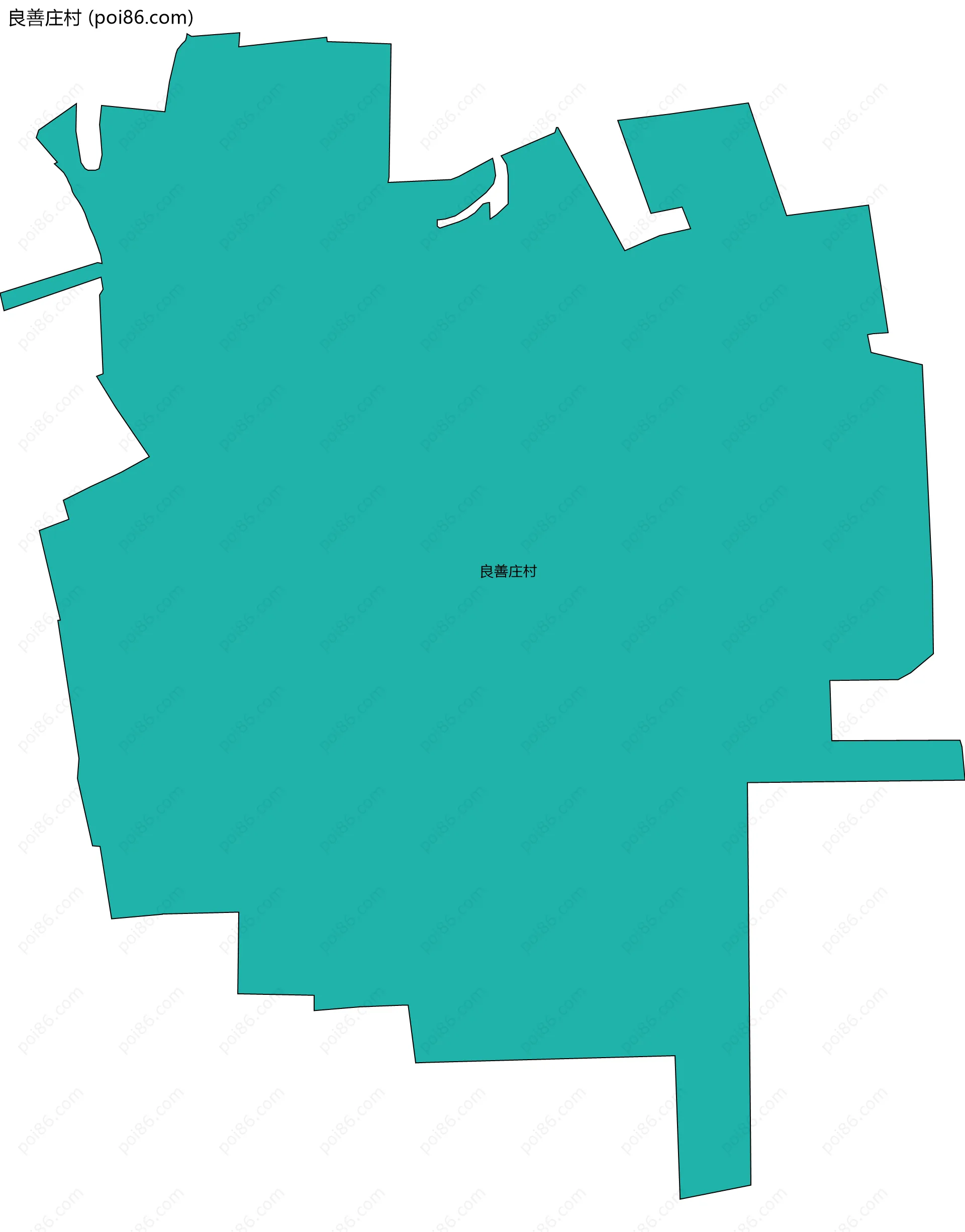 良善庄村边界地图