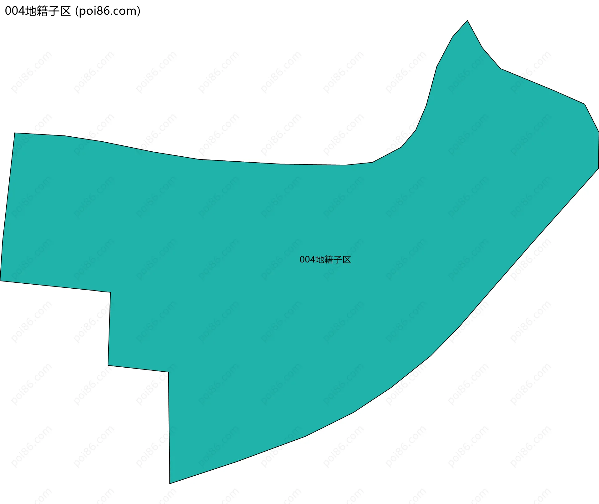 004地籍子区边界地图