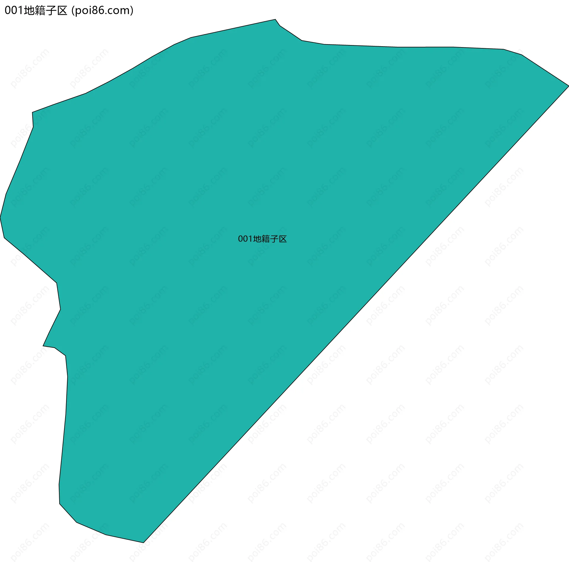 001地籍子区边界地图