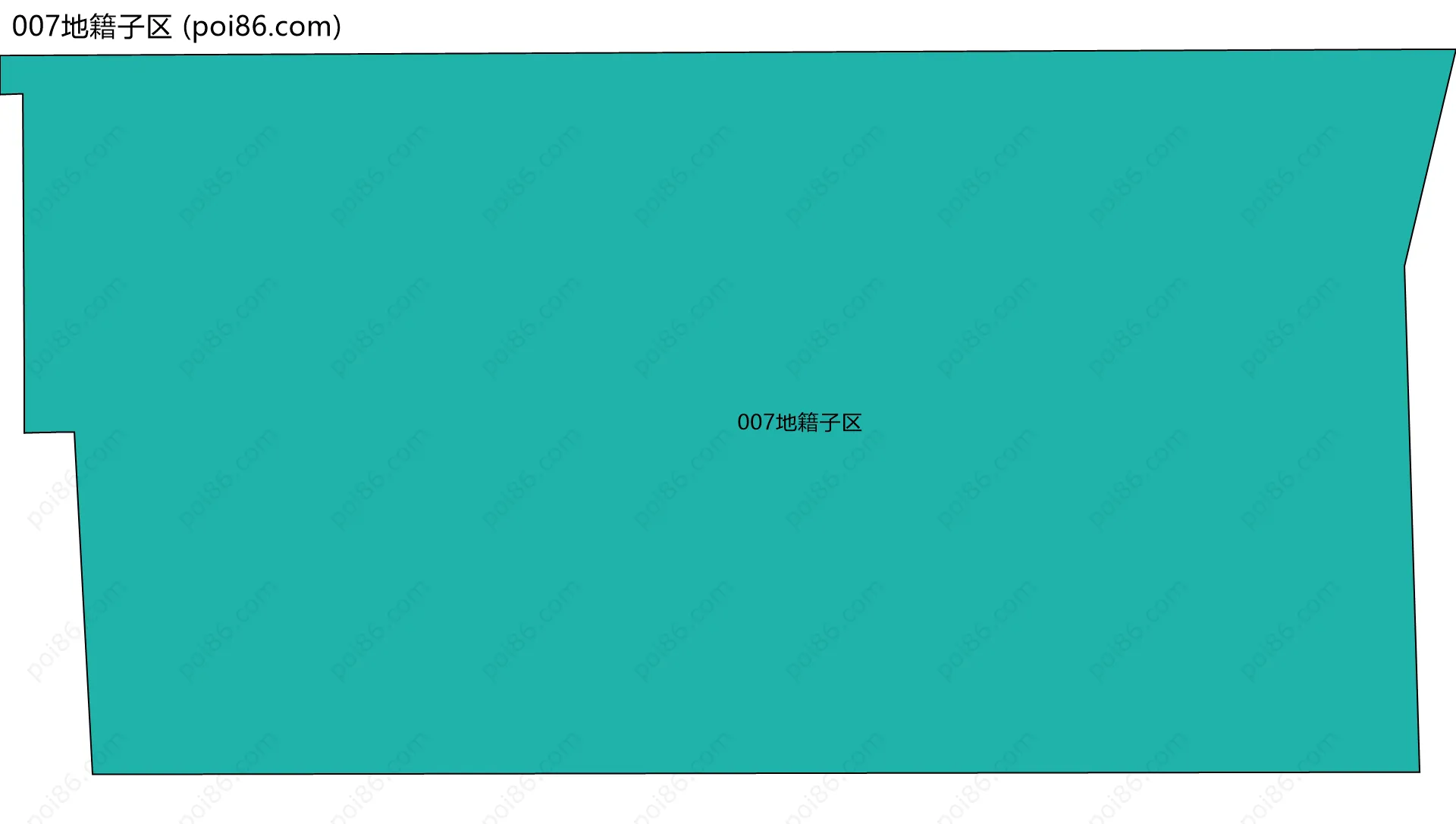 007地籍子区边界地图