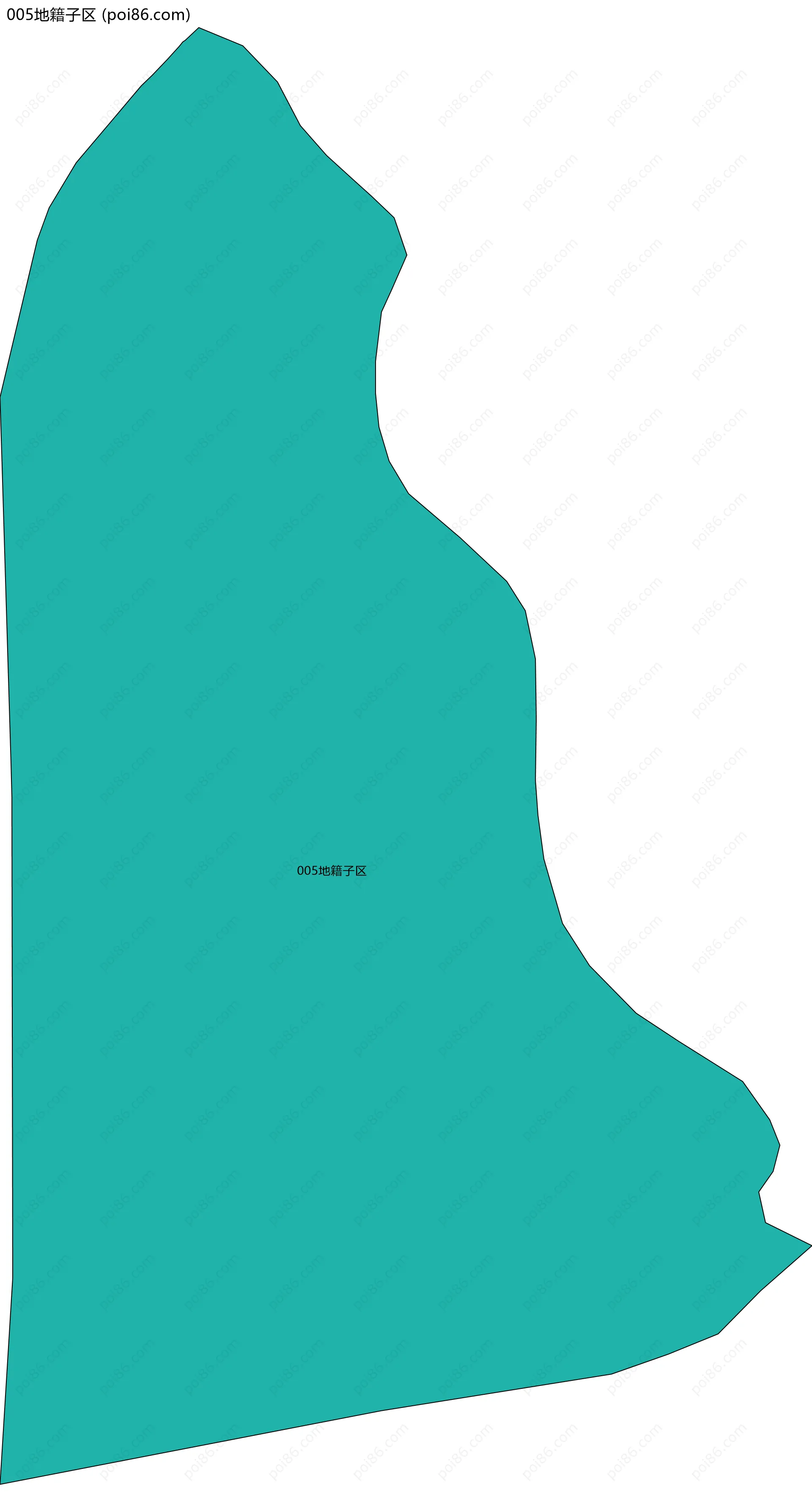 005地籍子区边界地图